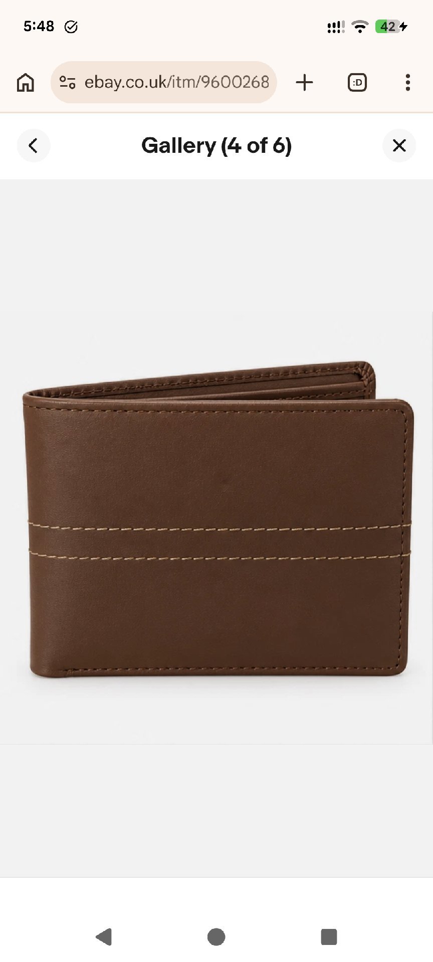 Mens leather wallet , Unbranded, One Size, Excellent condition — preloved on SilentSale®
