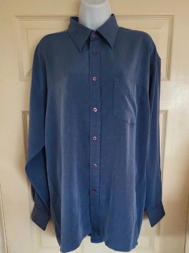 Men's shirt size L long sleeved 2tone, Focus, L, Excellent condition — preloved on SilentSale®