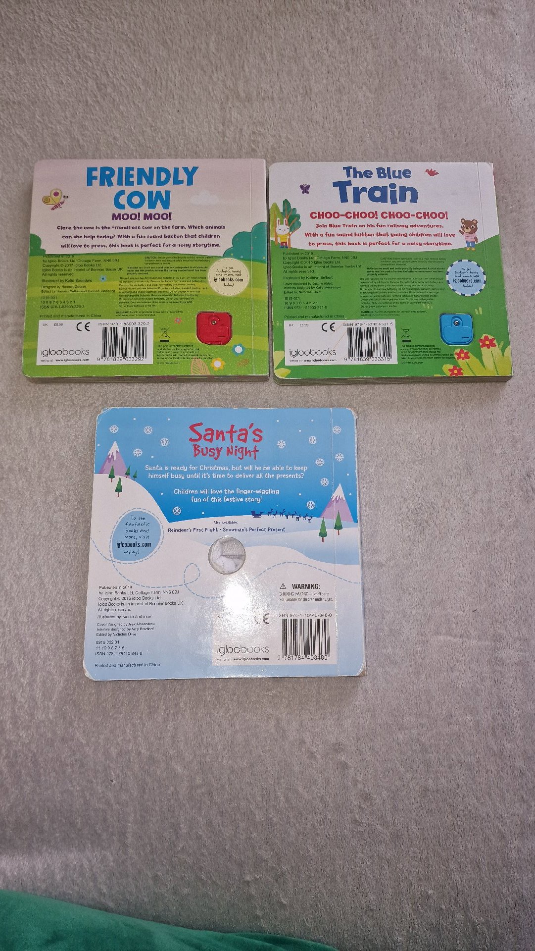 Set of 3 Igloo Books Finger Puppet Board Books, Igloo Books, 2 years, Excellent condition — preloved on SilentSale®