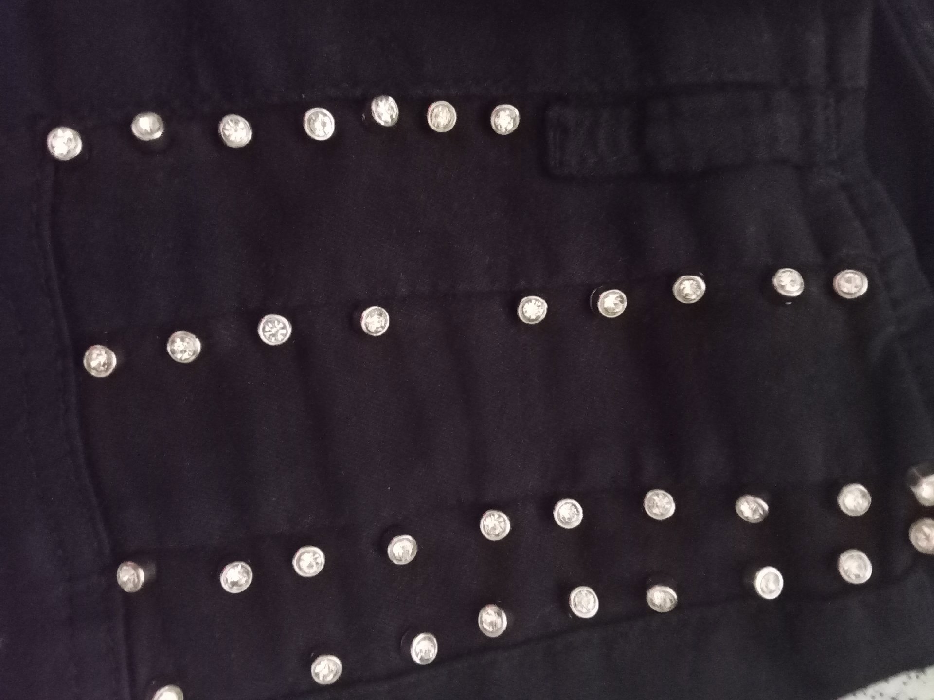 Black Studded High Waist Skinny Jeans – Size S, m sara, S, Excellent condition — preloved on SilentSale®