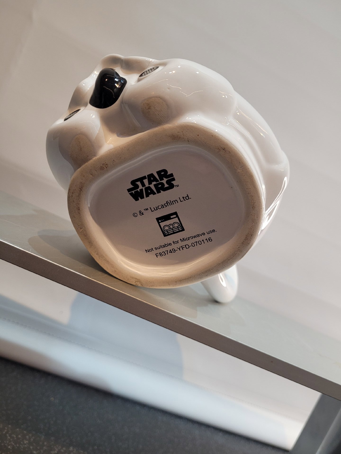 Star Wars Stormtrooper Helmet Ceramic Mug, StarWars, Medium, Good condition — preloved on SilentSale®