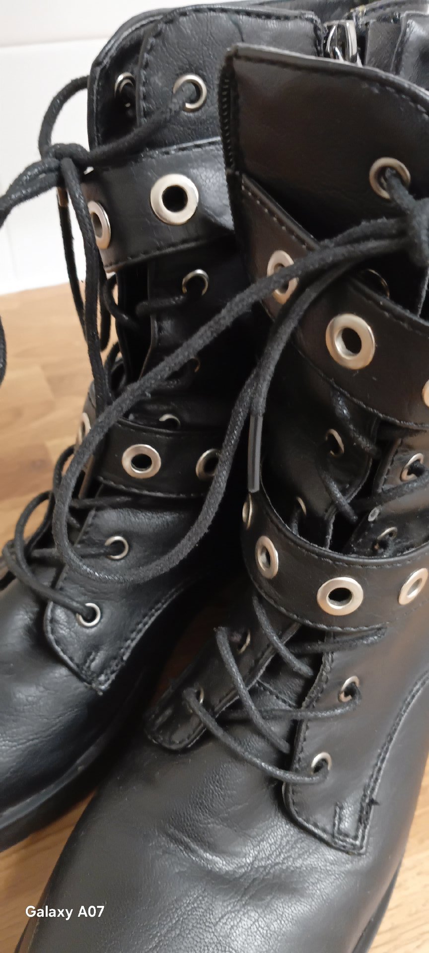 House Black Lace-Up Ankle Boots with Buckle – UK 6 / EU 39, House, 6, Good condition — preloved on SilentSale®