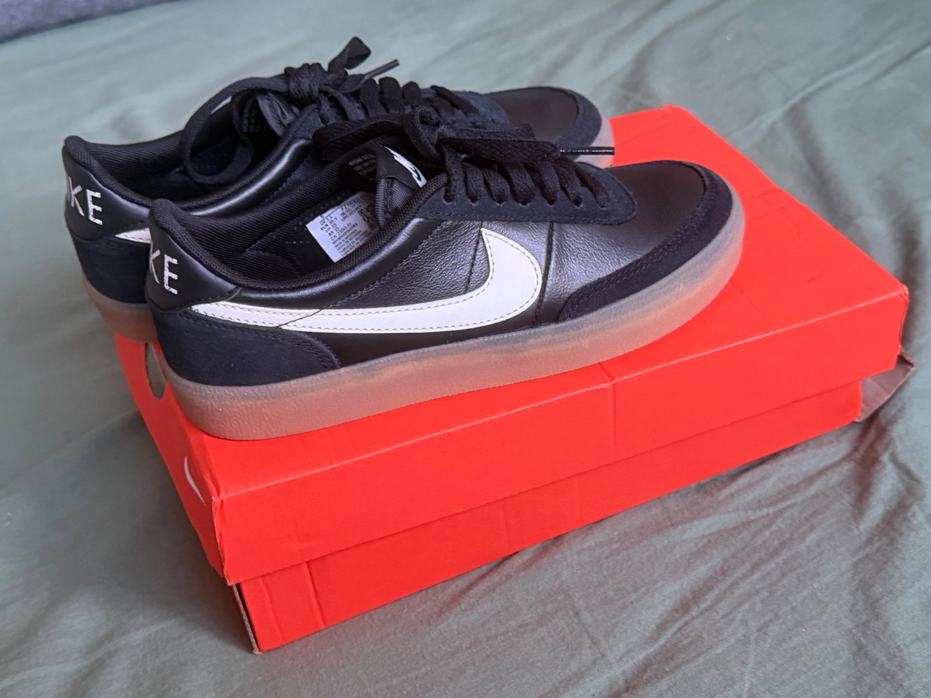 Brand new Nike Killshot 2 trainers in Black/Sail-Gum, Nike, 3.5, New condition — preloved on SilentSale®