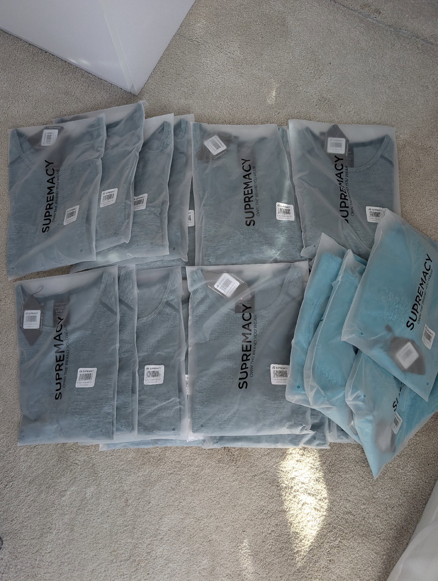Supremacy Blue Sports Crop Tops and Long Sleeve Top Bundle, Supremacy, XXL, New condition — preloved on SilentSale®
