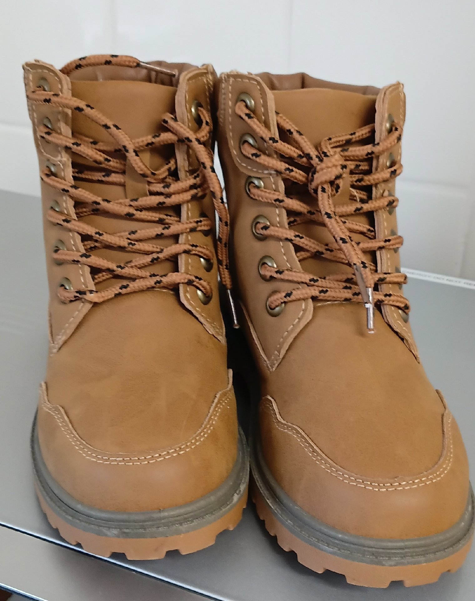 Brown Lace-Up Ankle Boots – UK Size 3.5, Unbranded, 3.5, New condition — preloved on SilentSale®