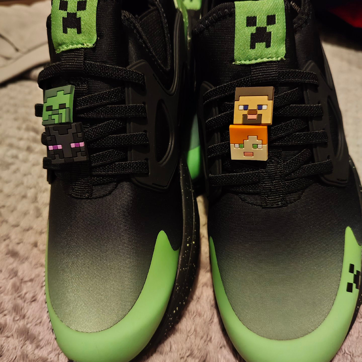 Minecraft Black and Green Trainers, Next, 5, Excellent condition — preloved on SilentSale®