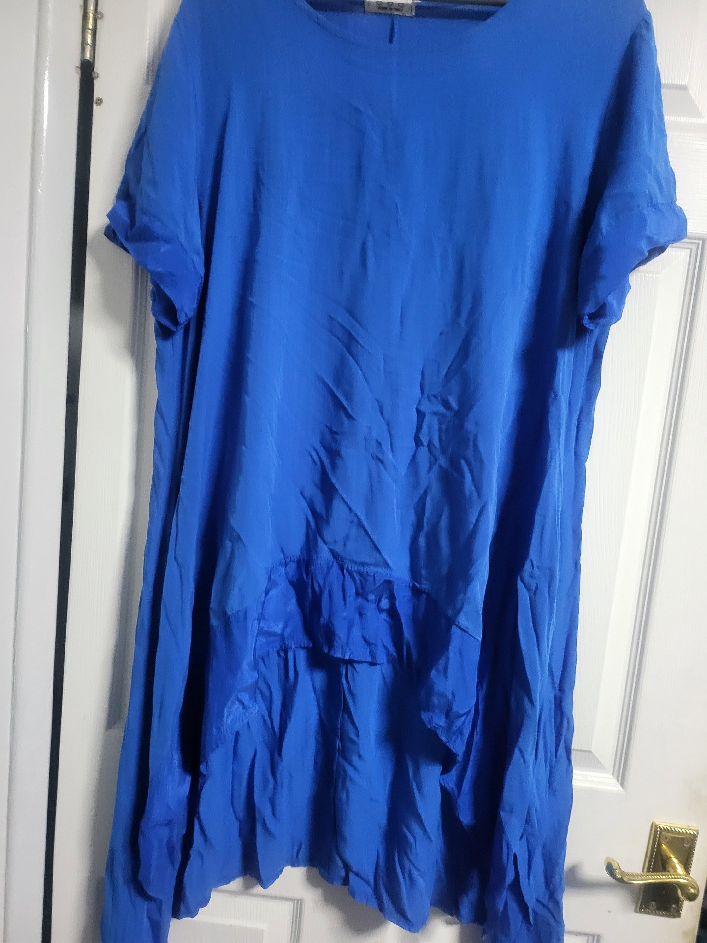 Blue Loose Fit Midi Dress, made in Italy, L, Like New condition — preloved on SilentSale®