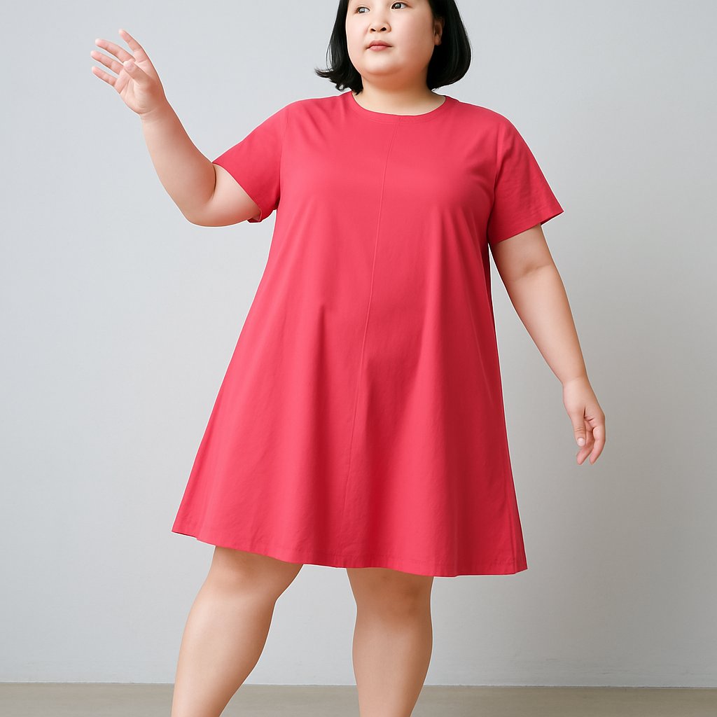 Cotton Slub A-Line Swing Dress WM997, JD Williams, 8, New condition — preloved on SilentSale®