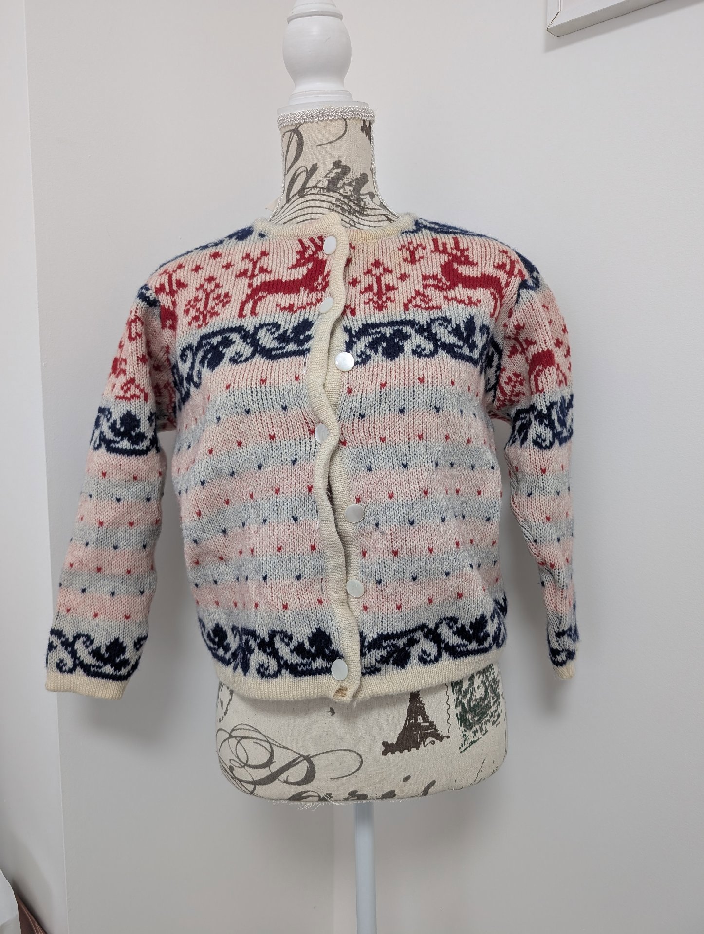 K-knit Swiss Made Fair Isle Wool Cardigan, K-knit, 40, Good condition — preloved on SilentSale®