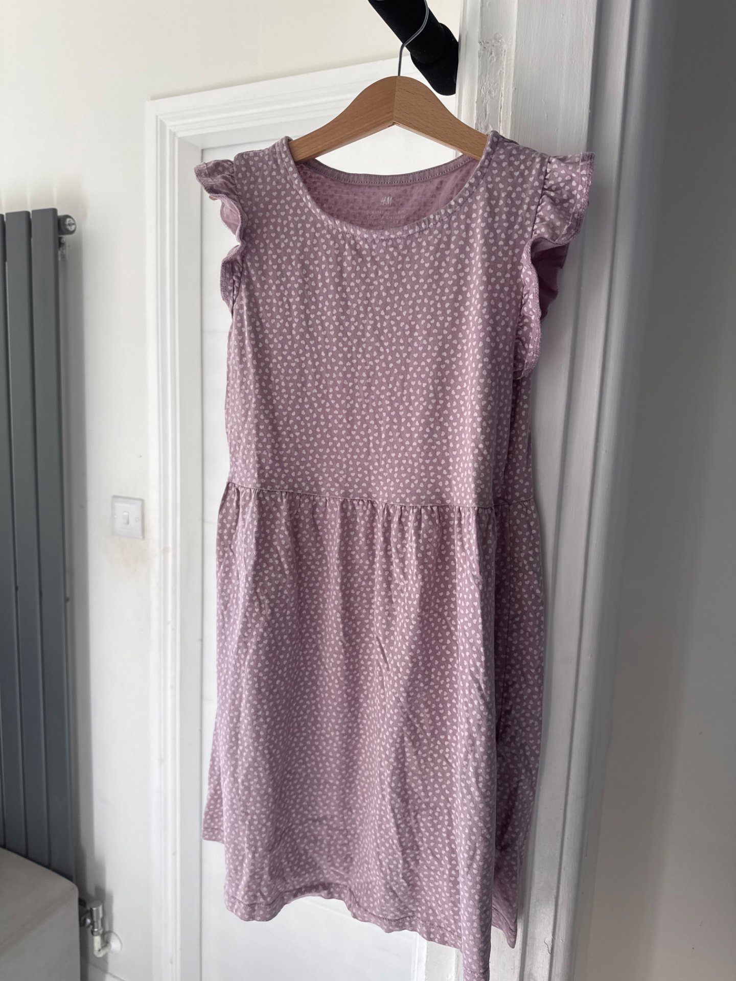 Purple Polka Dot Sleeveless Dress – Size 7-8Y, H&M, 7-8 years, Excellent condition — preloved on SilentSale®