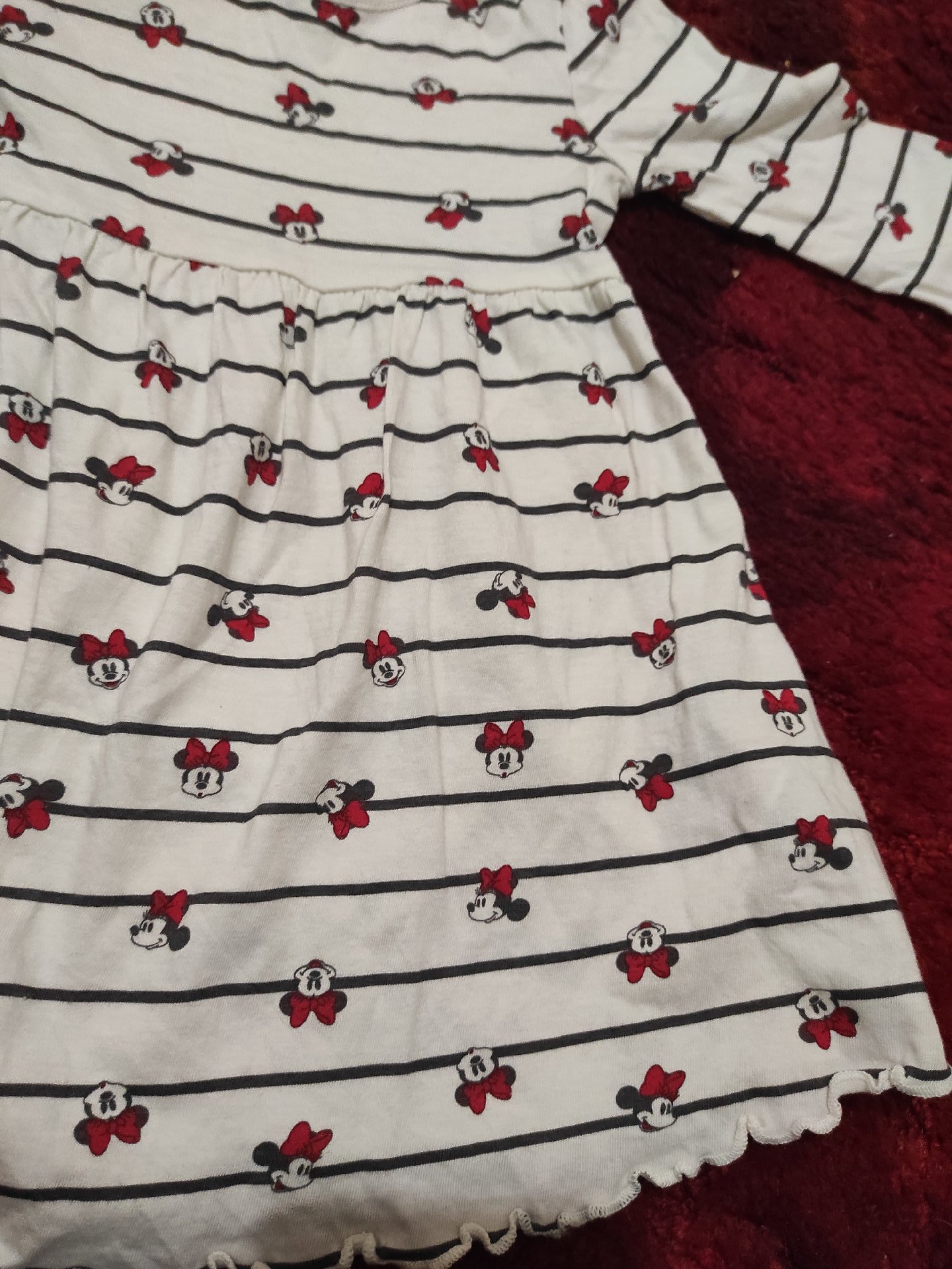 Disney Minnie Mouse Girls Long Sleeve Dress – 6-9M, Disney, 6-9M, Excellent condition — preloved on SilentSale®