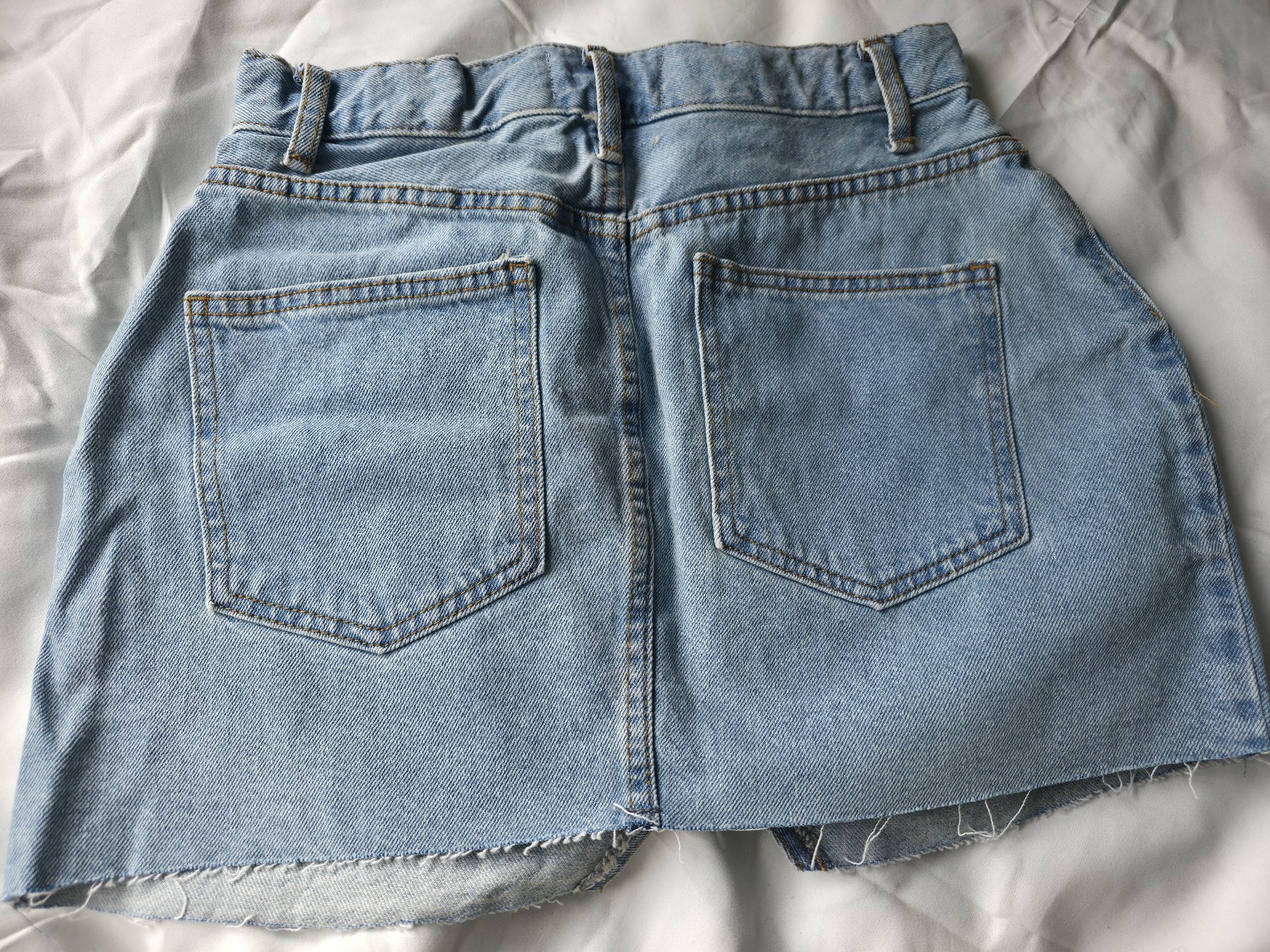 ASOS Design Light Blue Denim Mini Skirt – UK 8, ASOS Design, 8, New condition — preloved on SilentSale®