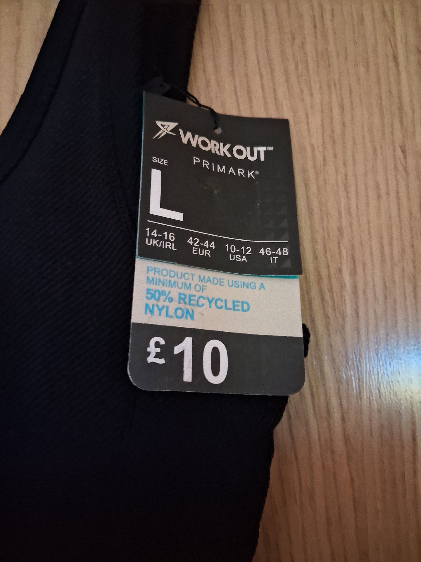 Proline Black Sleeveless Sports Bodysuit – Size L, Proline, L, New condition — preloved on SilentSale®