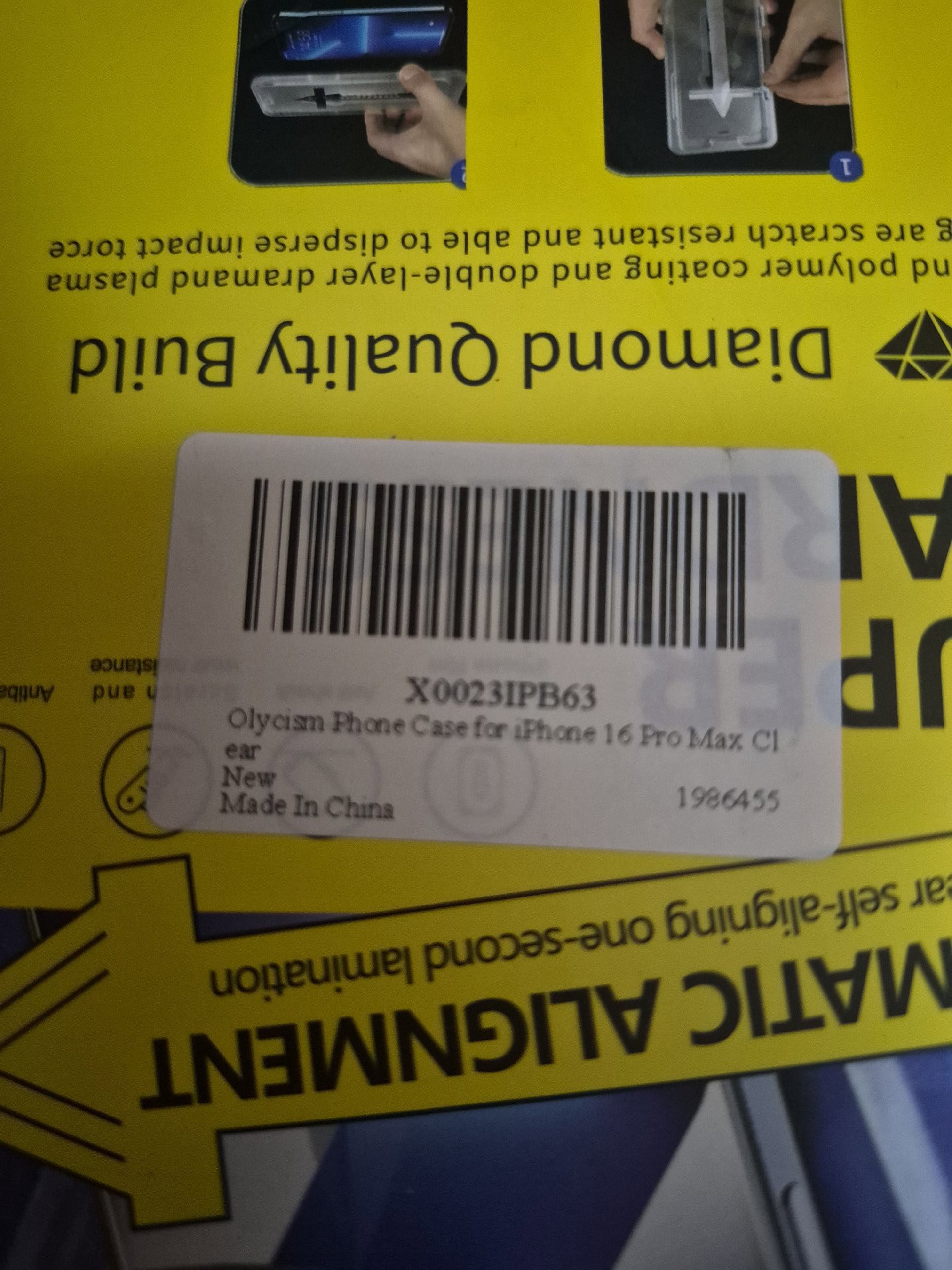Olycism Tempered Glass Screen Protector for iPhone 16 Pro Max, Olycism, iPhone 16 Pro Max, New condition — preloved on SilentSale®