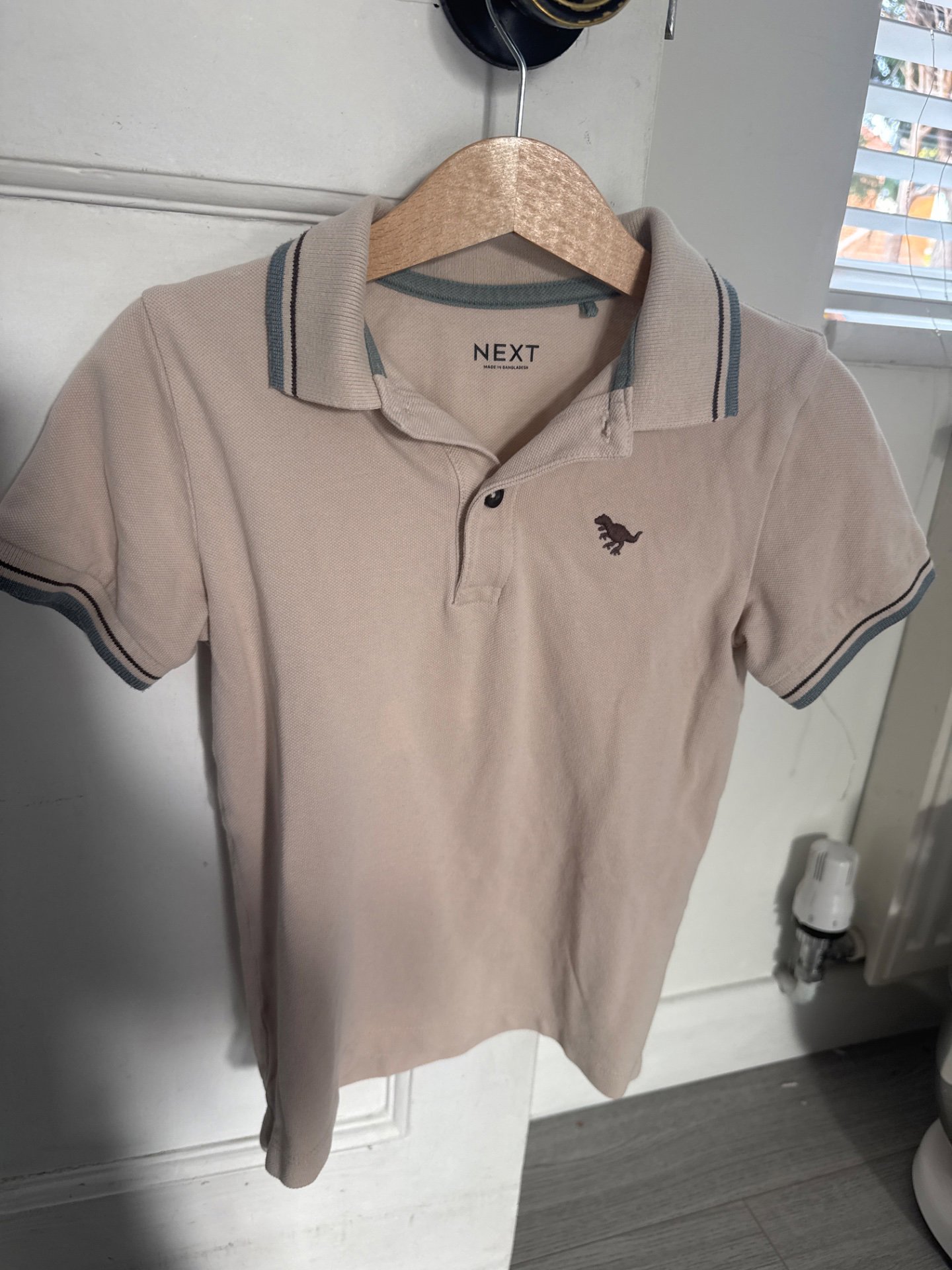 Next Beige Polo Shirt with Embroidered Logo – Size M, Next, 5-6 years, Good condition — preloved on SilentSale®