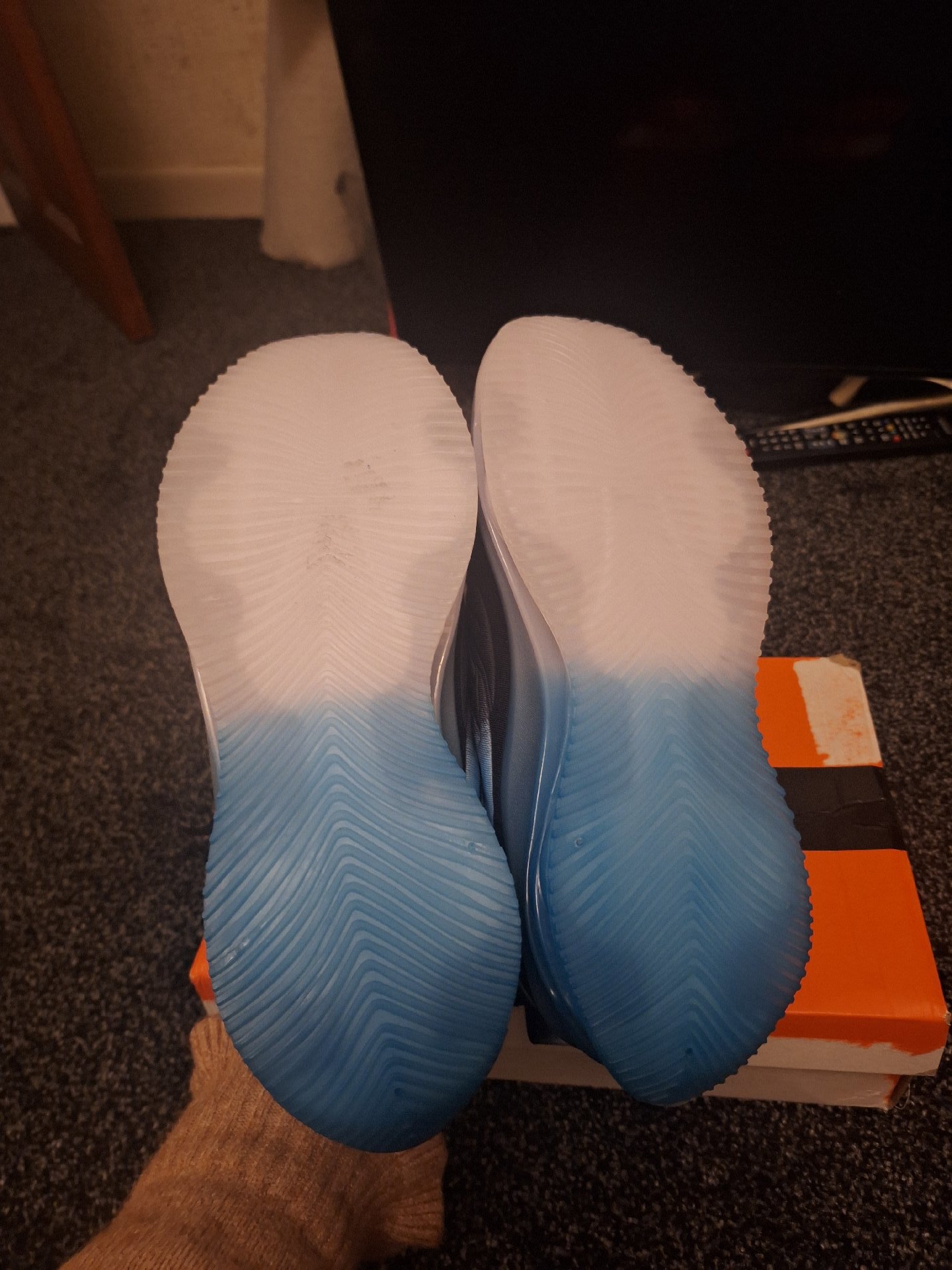 Black and Blue Sports Trainers Size 43, Unbranded, 43, New condition — preloved on SilentSale®