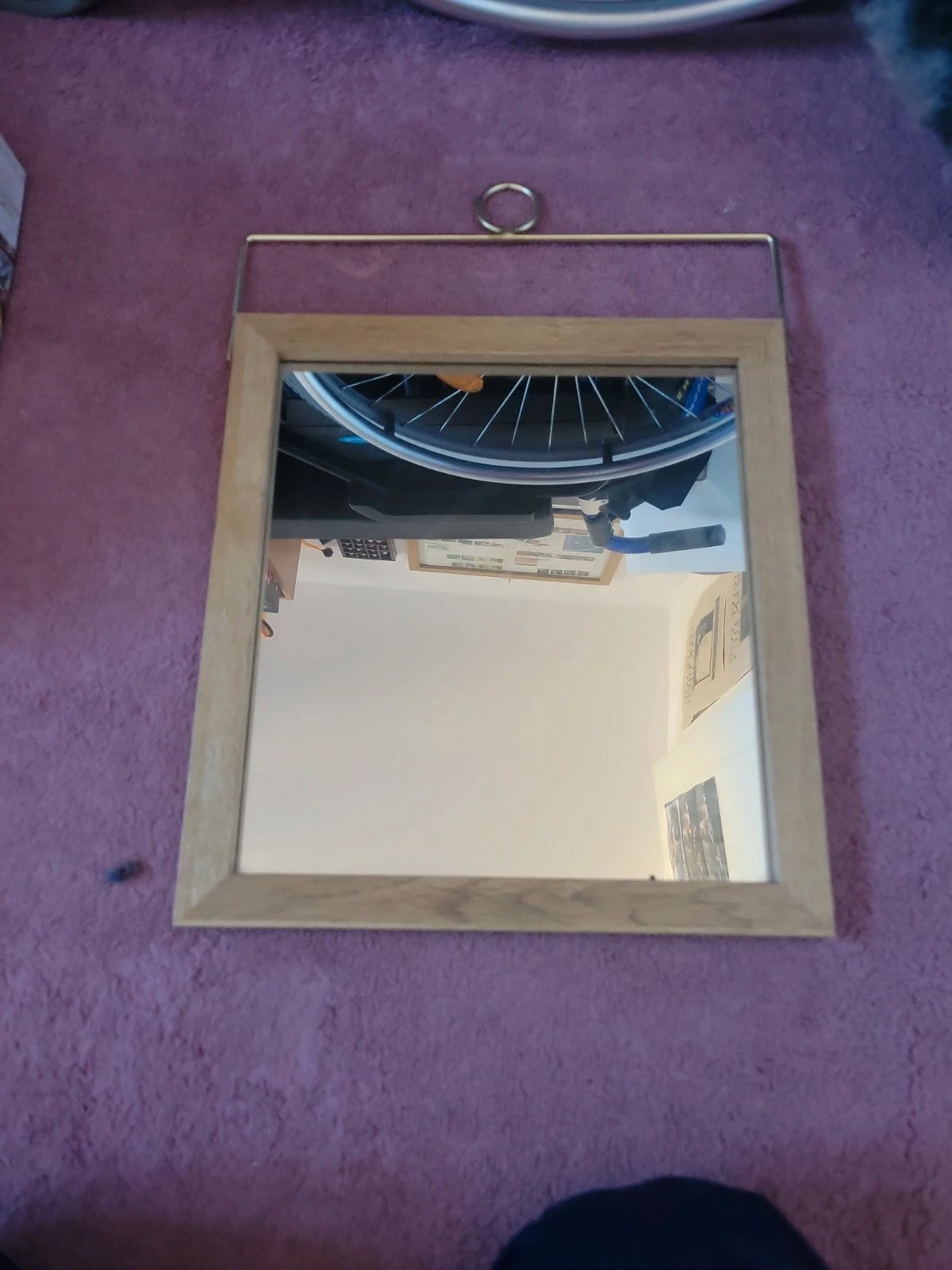 Wooden hanging mirror, Unbranded, One Size, Excellent condition — preloved on SilentSale®