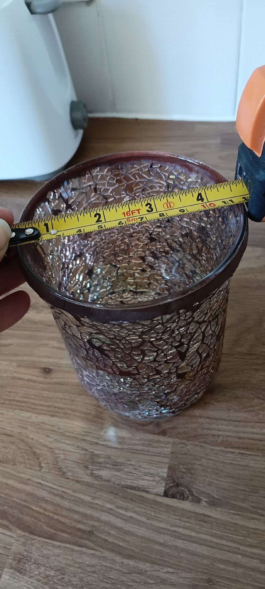 Decorative Mosaic Glass Vase, Unbranded, 15cm height, Excellent condition — preloved on SilentSale®