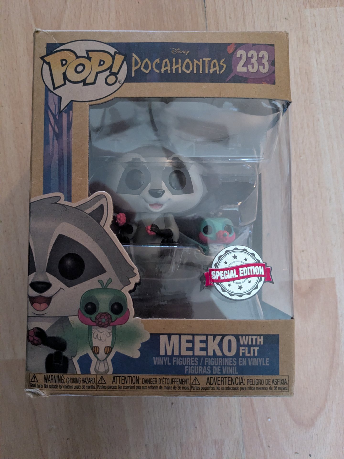 Funko Pop! Disney Pocahontas Meeko With Flit Vinyl Figure 233, Funko, Small, New condition — preloved on SilentSale®