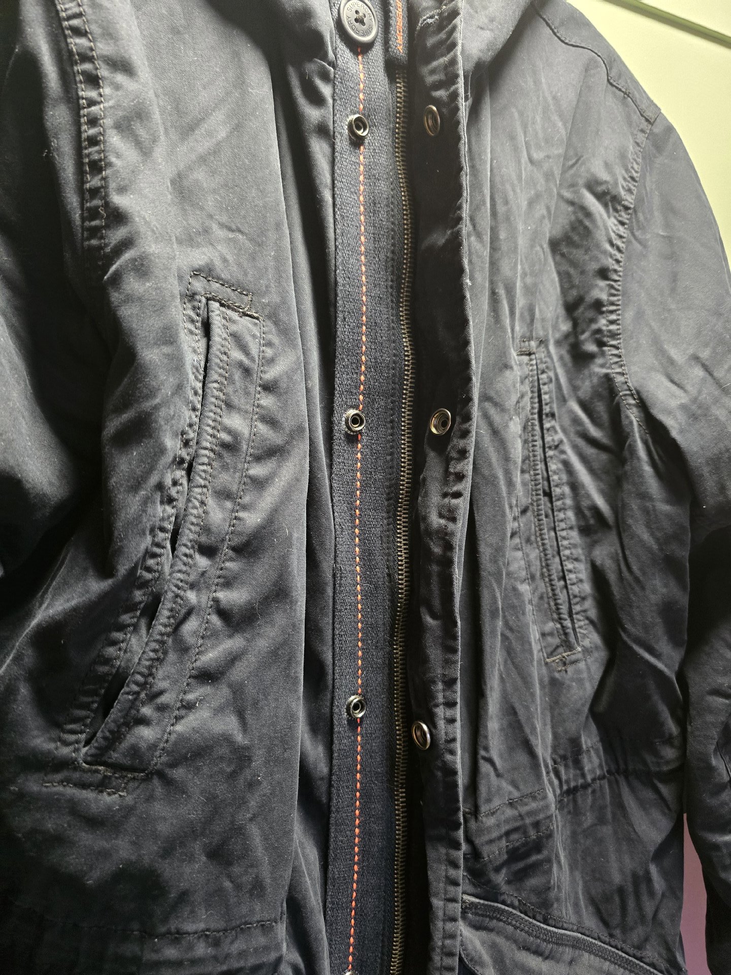 Superdry Rookie Edition Black Military Style Parka Jacket – XXL, Superdry, XXL, Good condition — preloved on SilentSale®
