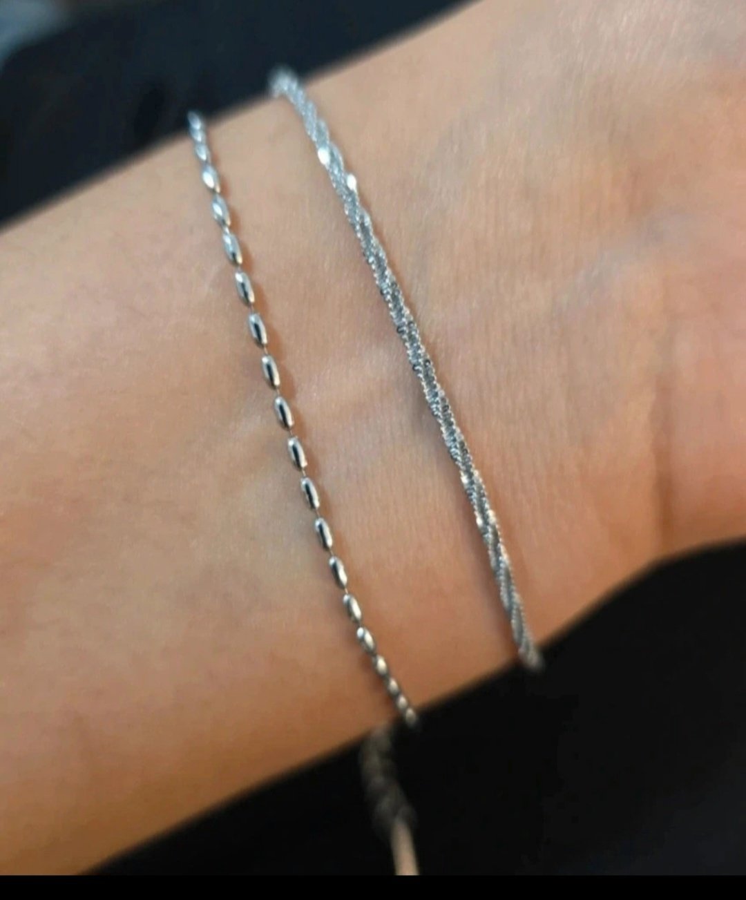 Silver Tone Double Chain Bracelete, Unbranded, One Size, New condition — preloved on SilentSale®
