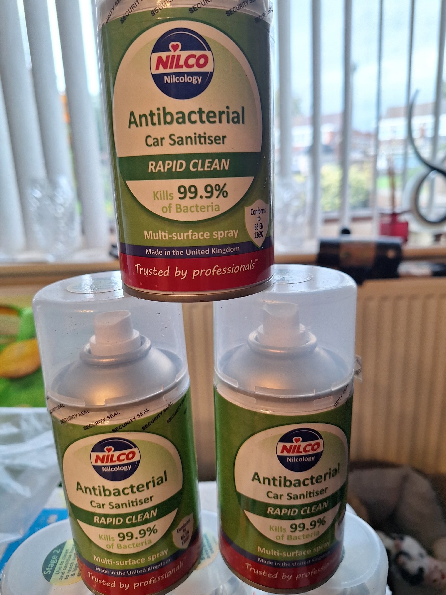 Nilco Antibacterial Car Sanitiser Rapid Clean Multi-Surface Spray - Pack of 6, Nilco, One Size, New condition — preloved on SilentSale®