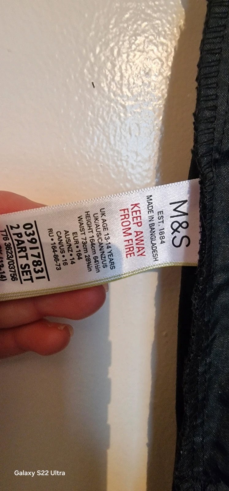 Girls trousers, Marks & Spencer, 14 years / 164 cm, Excellent condition — preloved on SilentSale®