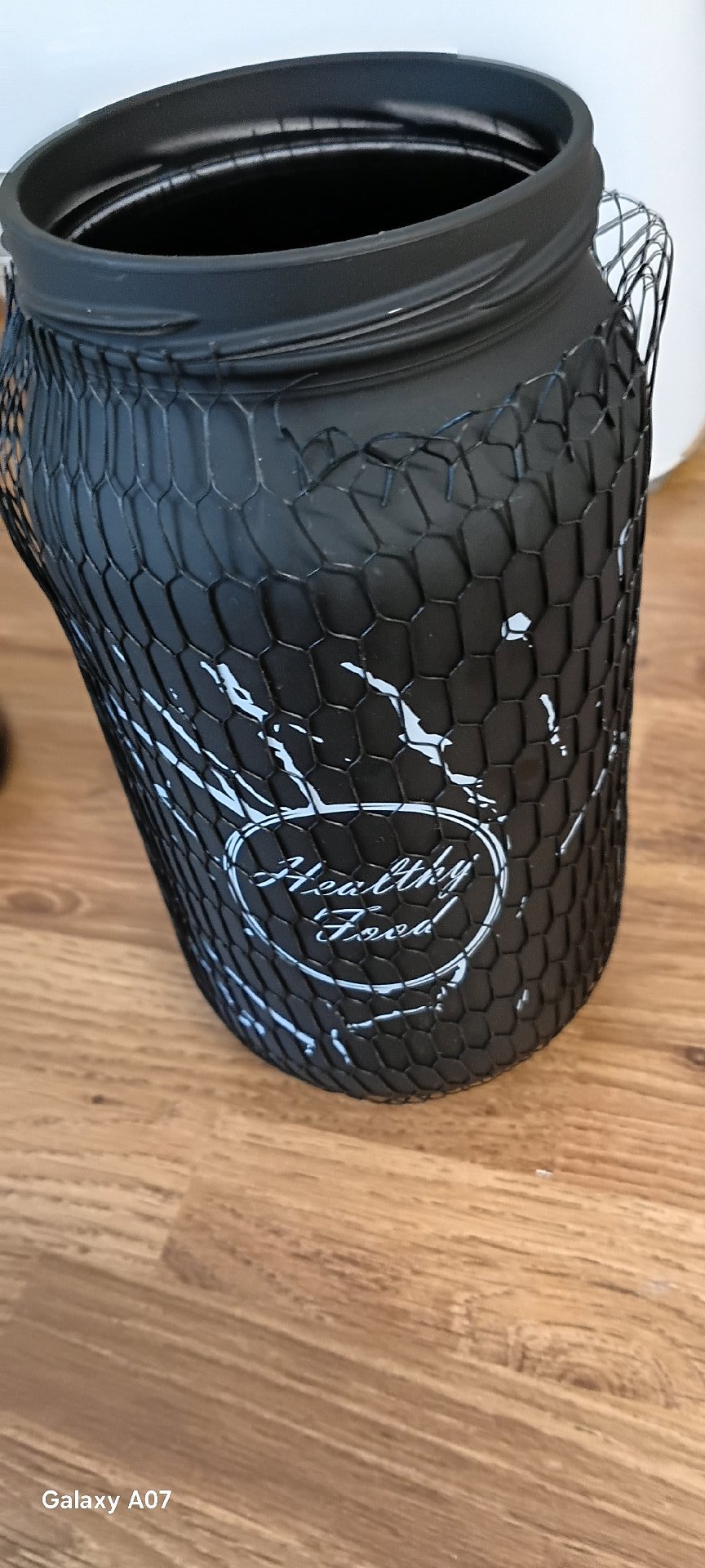 Healthy Food Black Ceramic Kitchen Storage Jar, Qlux Ideas, One Size, Excellent condition — preloved on SilentSale®