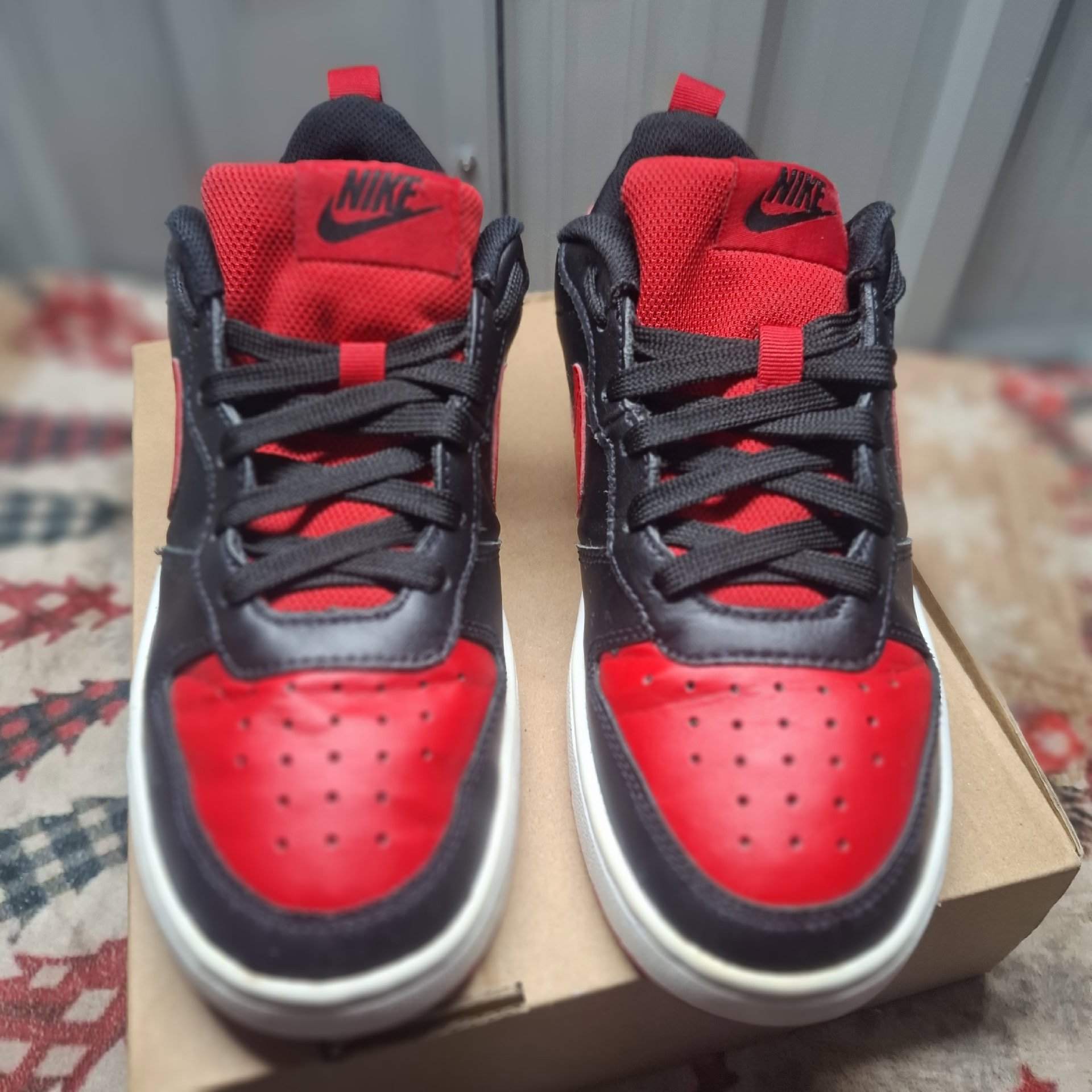Nike Red and Black Air Force 1 Low Trainers – UK 5, Nike, 5, Excellent condition — preloved on SilentSale®