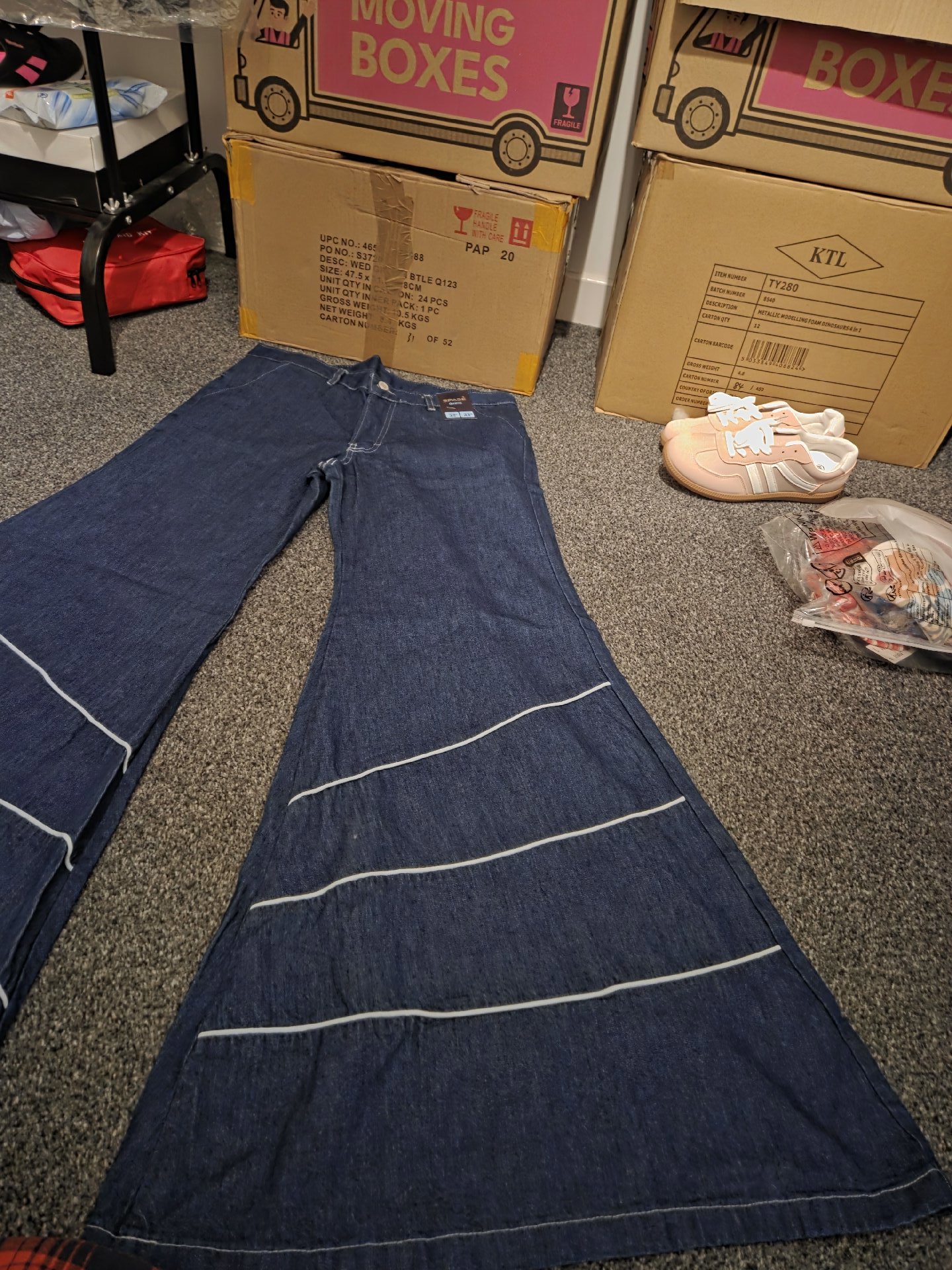 Spase Denim Wide Leg Jeans 32W 33L, Spase Denim, 32W 33L, New condition — preloved on SilentSale®