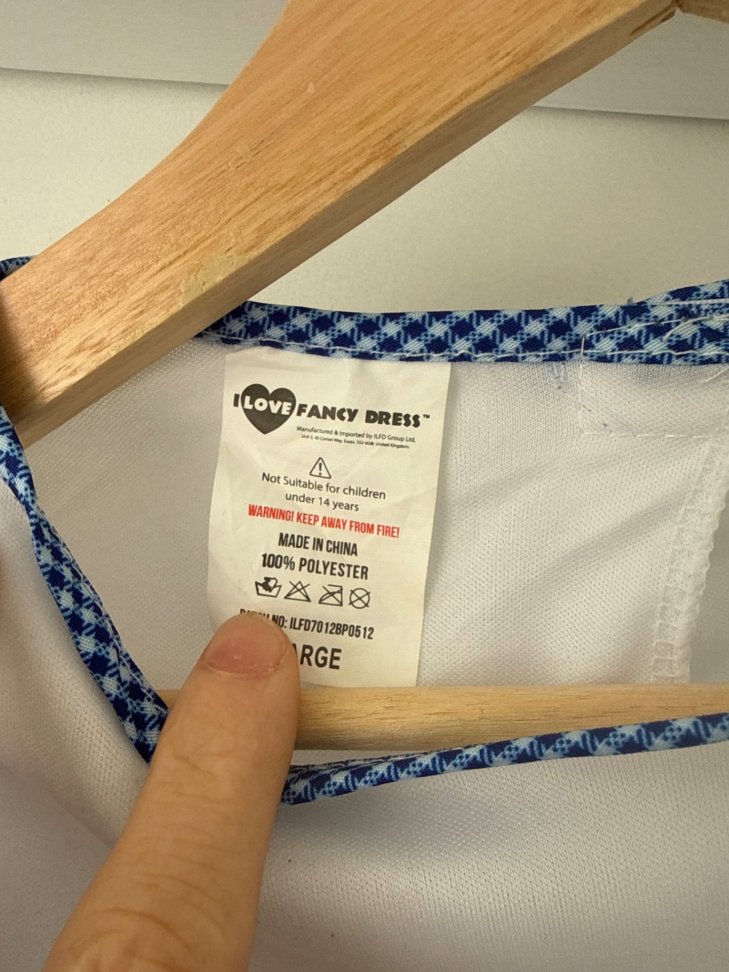 Blue Gingham Fancy Dress Costume – Size M, I Love Fancy Dress, 9-10 years, Good condition — preloved on SilentSale®