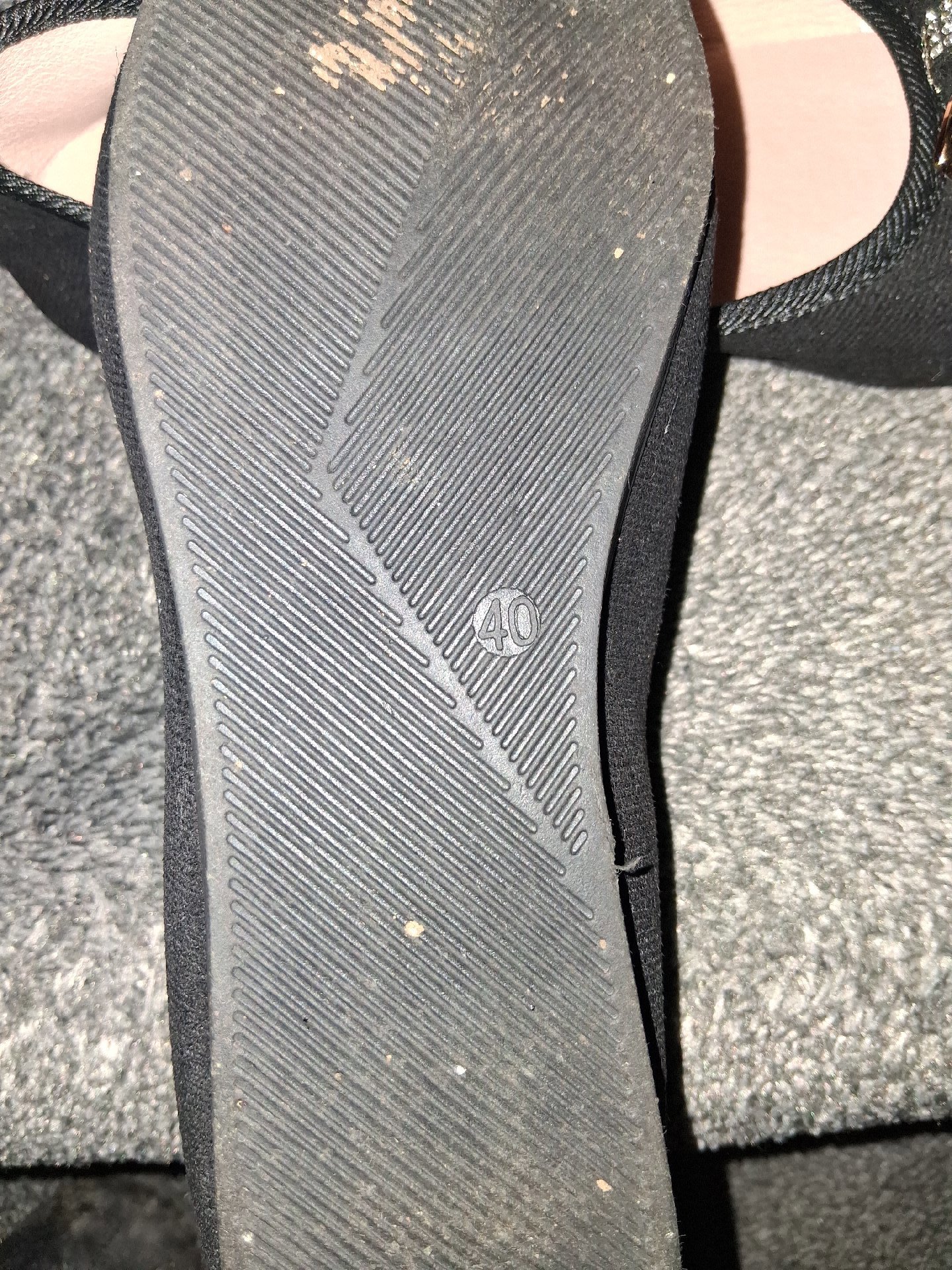 Black Ballet Flats with Bow Detail – Size 40, Temu, 40, Excellent condition — preloved on SilentSale®