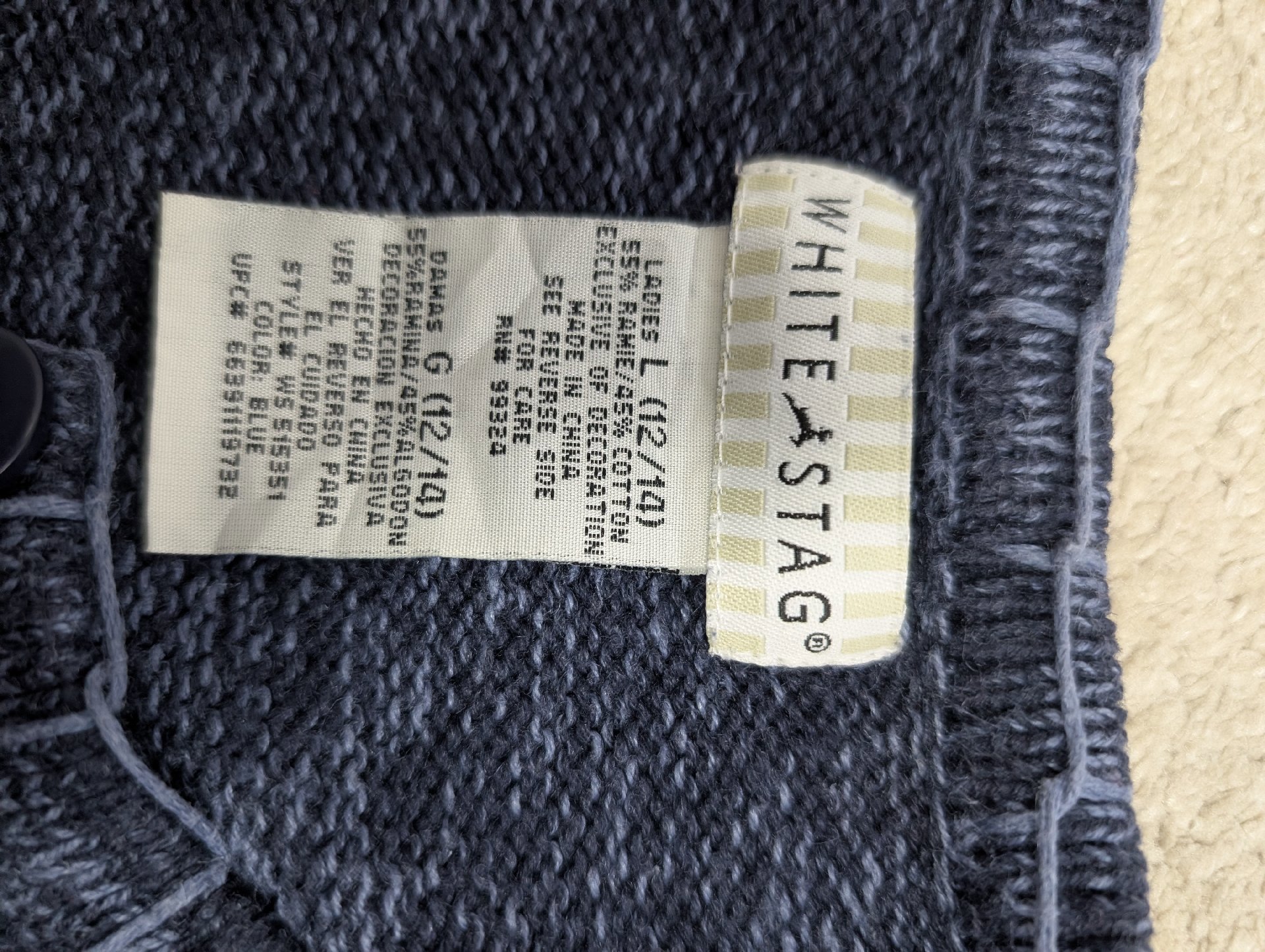 White Stag Navy Blue Snowman Christmas Cardigan – Size L, White Stag, L, Excellent condition — preloved on SilentSale®