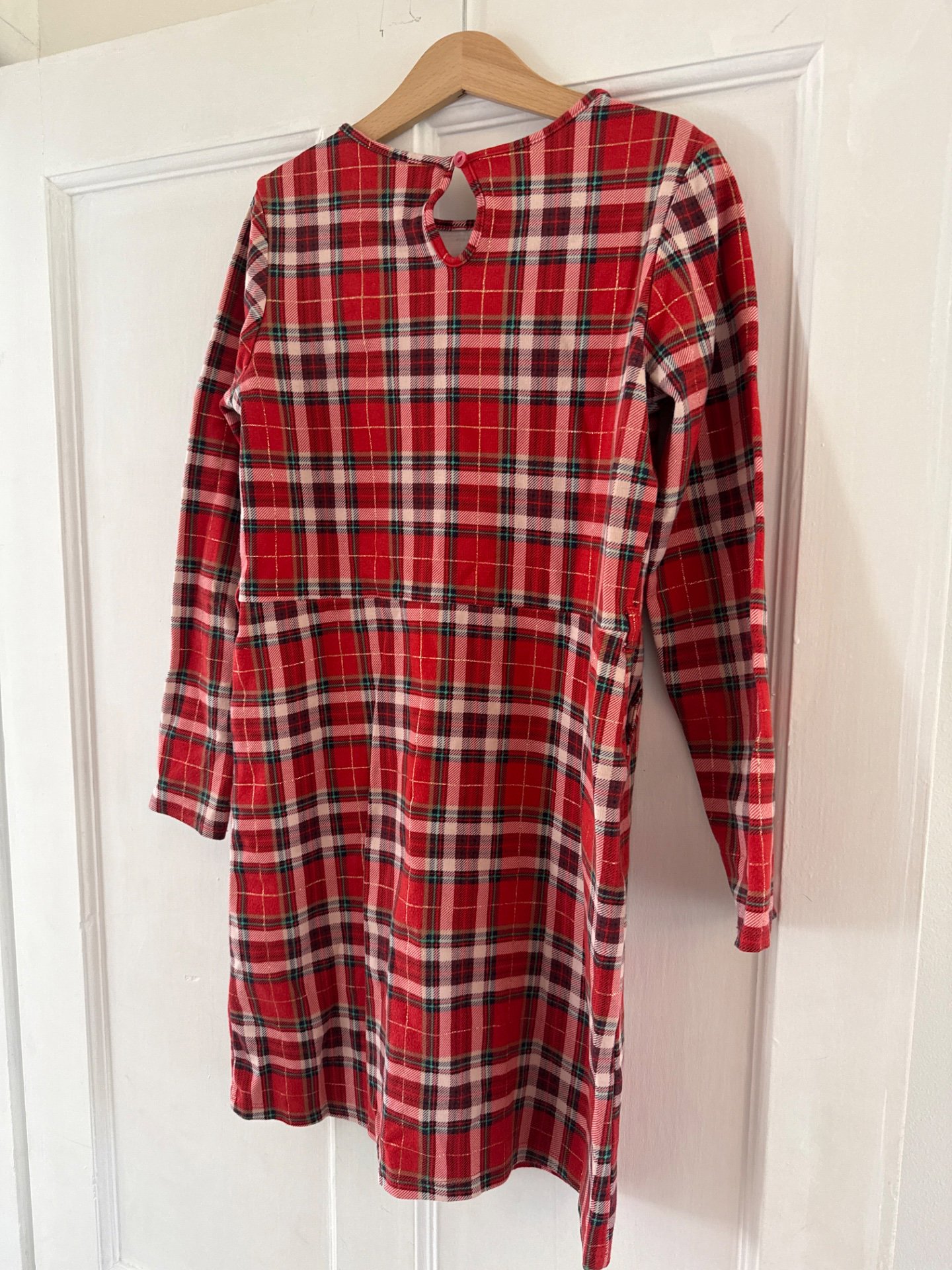 Girls Red Tartan Long Sleeve Dress, Unbranded, 10 years, Good condition — preloved on SilentSale®