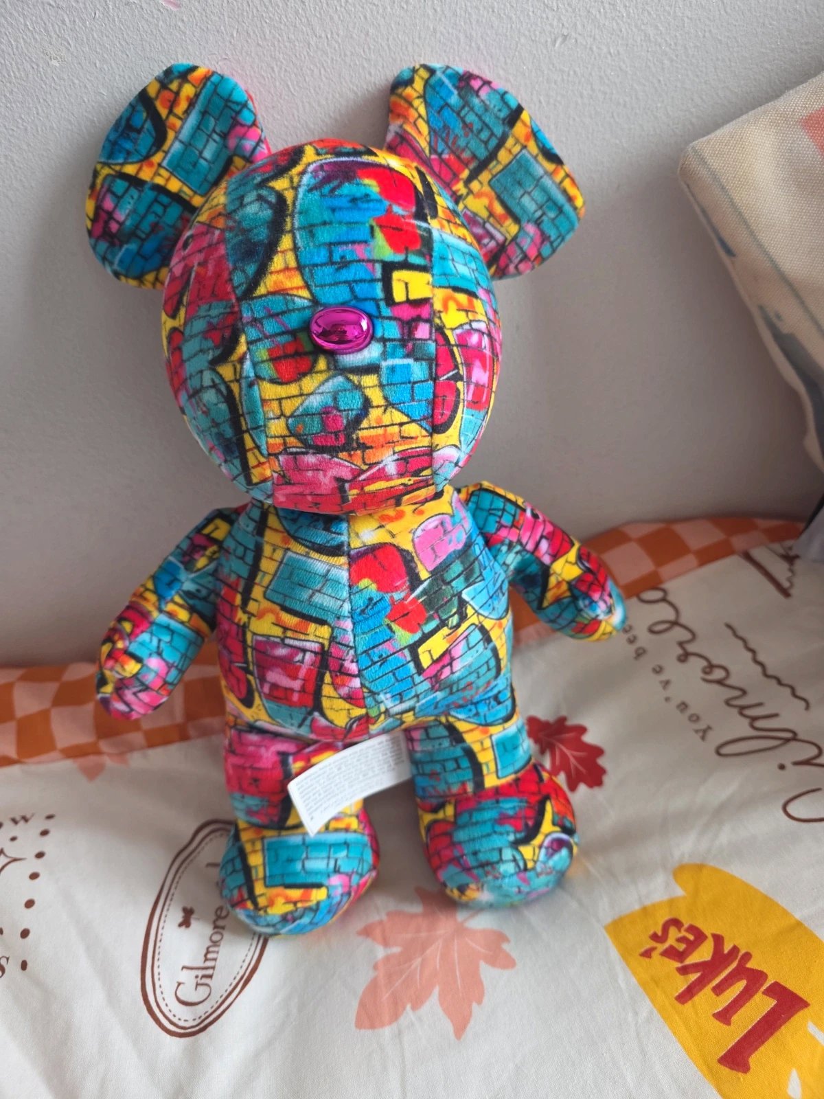 Street Bears Urban Graffiti Brick Pattern Plush Teddy Bear, Street bears, One Size, New condition — preloved on SilentSale®
