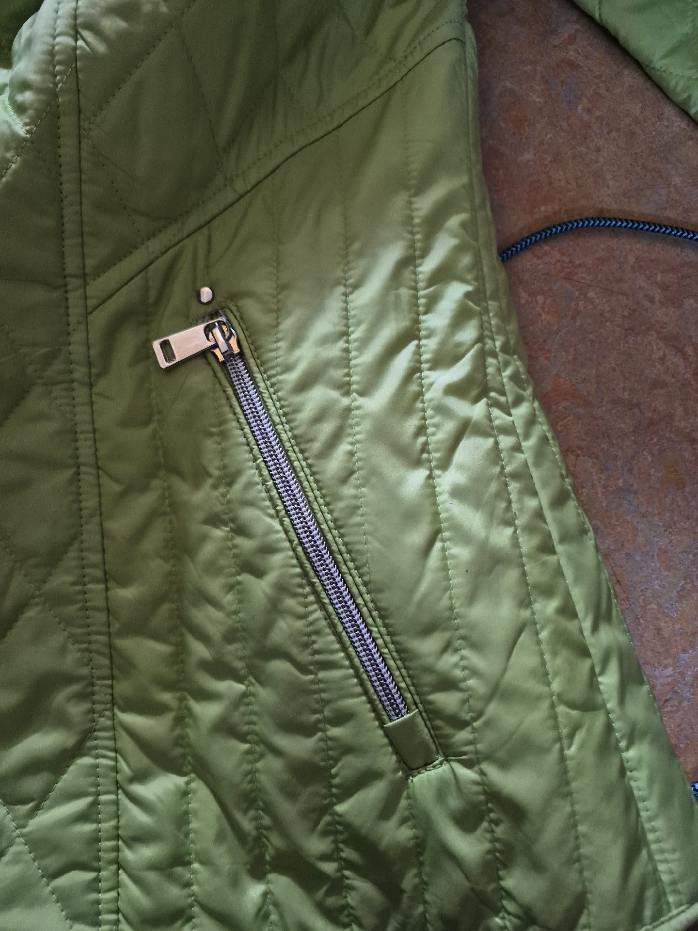 Concept K Green Quilted Coat Jacket – Size 42, concept k, 42, Excellent condition — preloved on SilentSale®