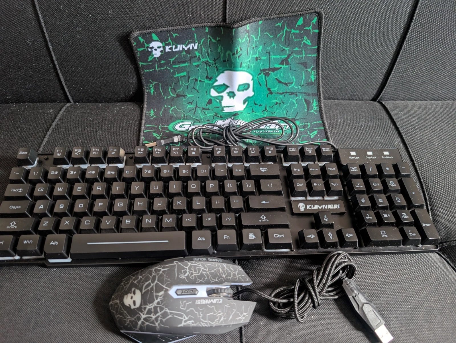 Kuiyn T6 gaming keyboard and backlit mouse combo wired for lap-top pc ps4 xbox, Xbox, One Size, New condition — preloved on SilentSale®