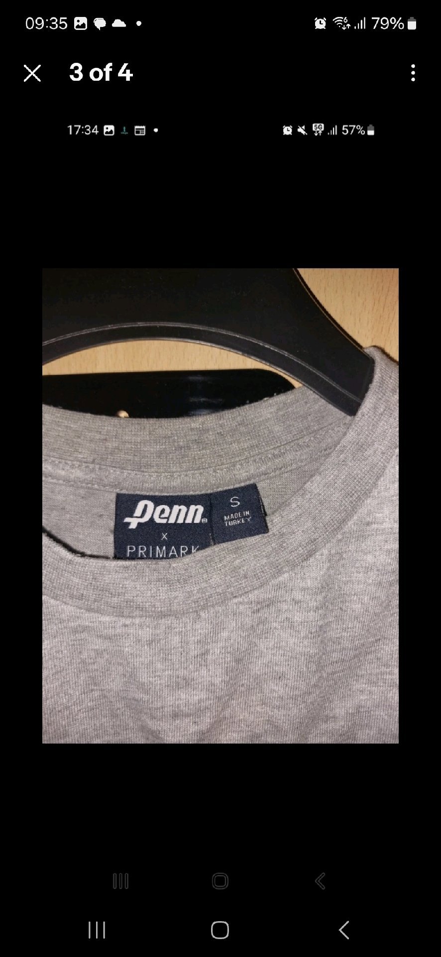 Penn Sport Grey Logo T-Shirt – Size S, Penn, S, Excellent condition — preloved on SilentSale®