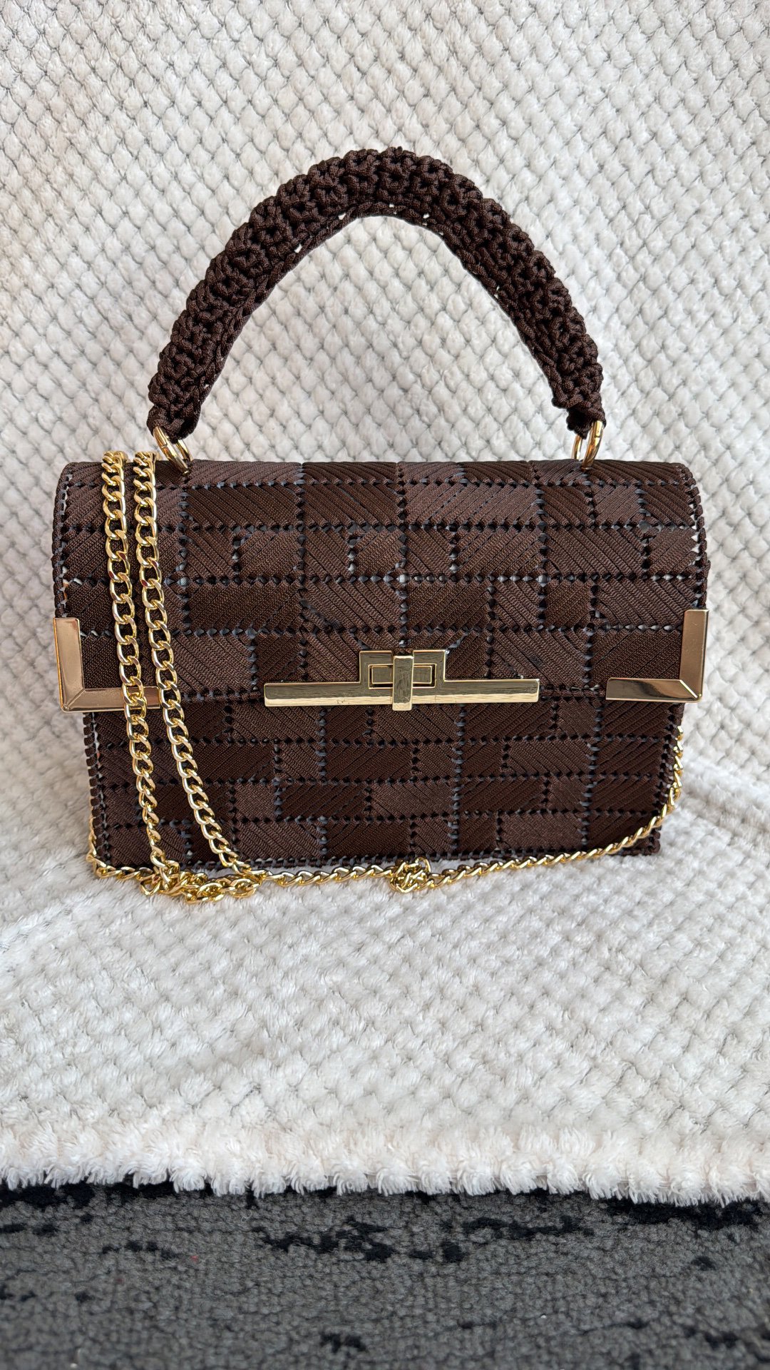  Handmade Brown Shoulder Bag, Handmade, One Size, New condition — preloved on SilentSale®