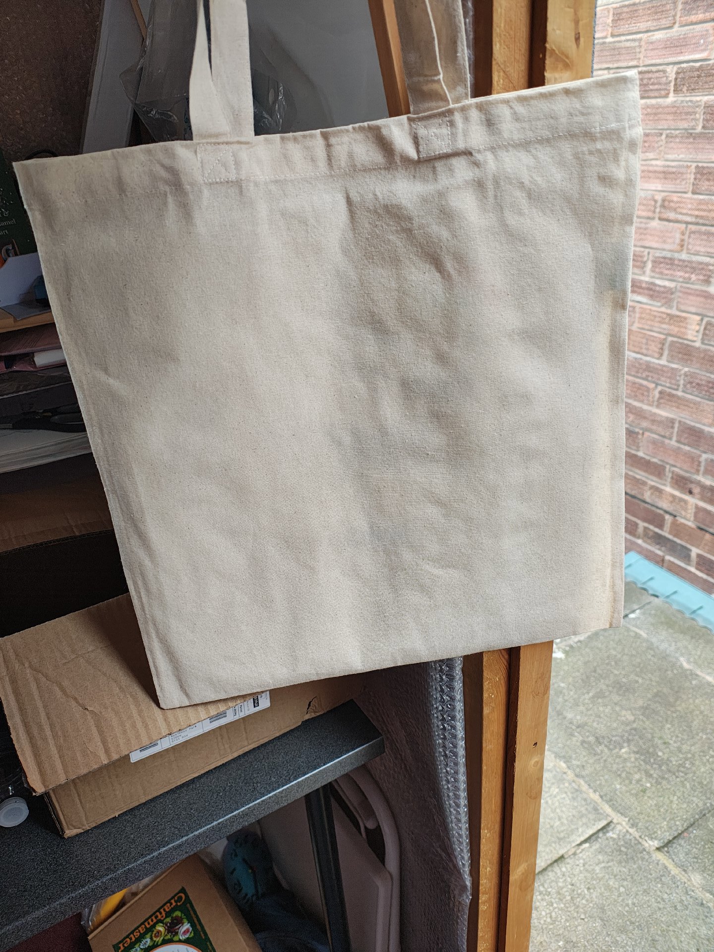 Canvas Tote Bag with Chicken Strips Print, Unbranded, Tote, New condition — preloved on SilentSale®