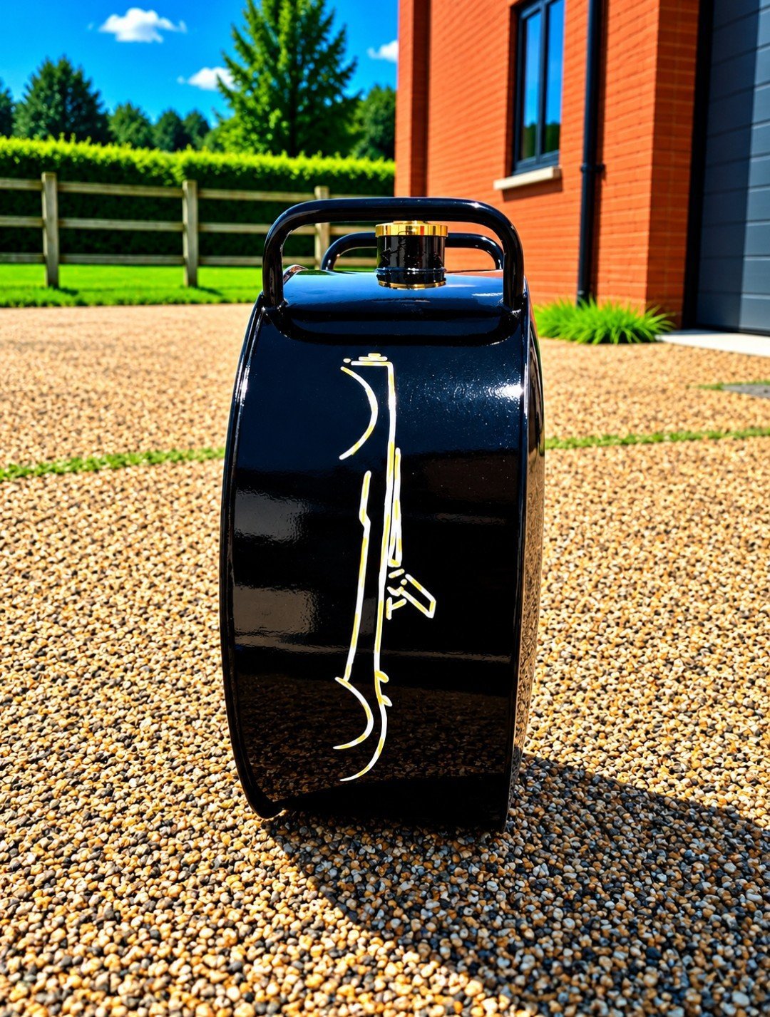 New Reproduction Round Austin Healey Metal Petrol Can – Garage, Mancave Decor, Austin Healey, Large, New condition — preloved on SilentSale®