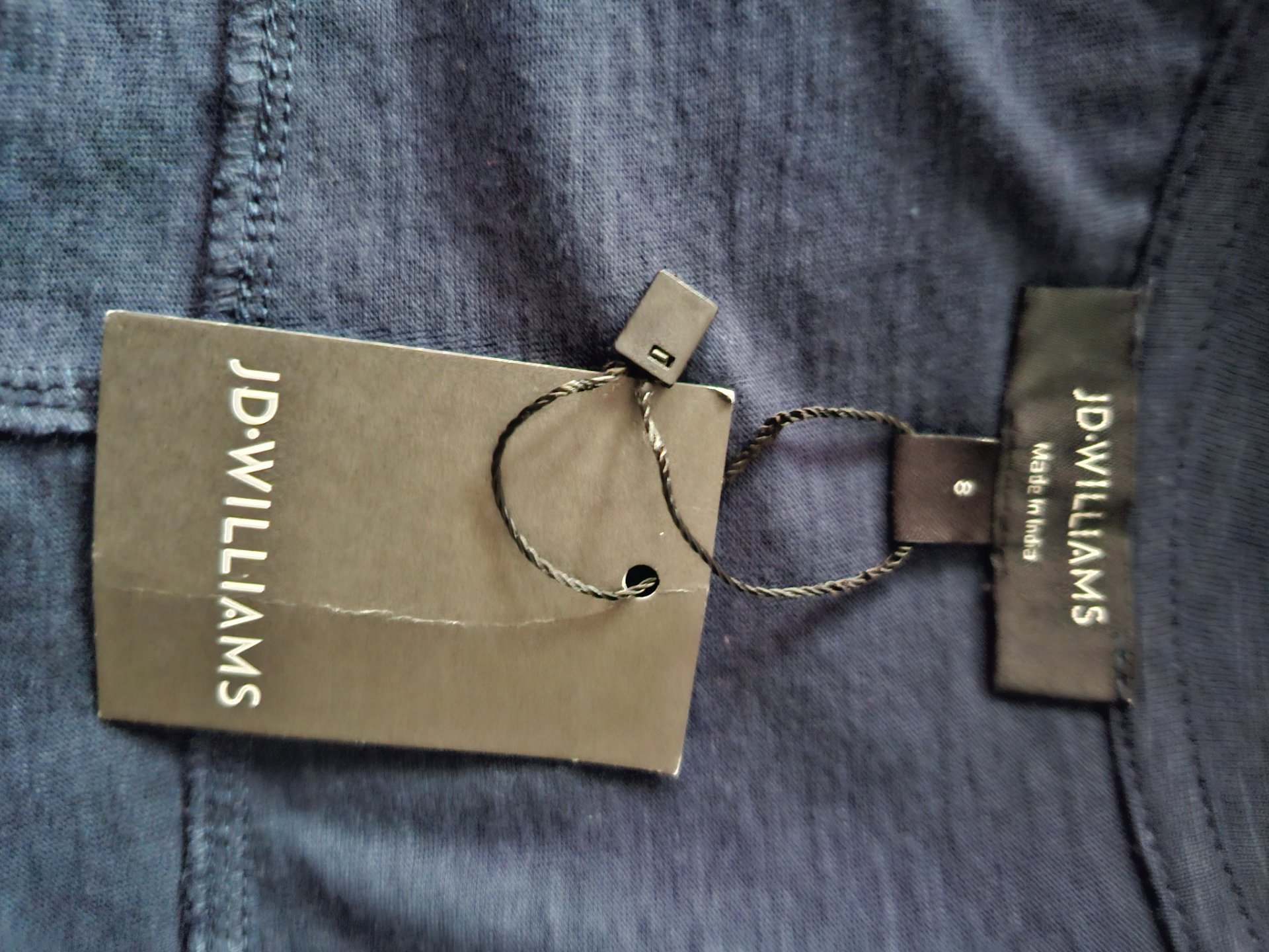 JD Williams Navy Blue Short Sleeve Dress – Size 8, JD Williams, 8, New condition — preloved on SilentSale®