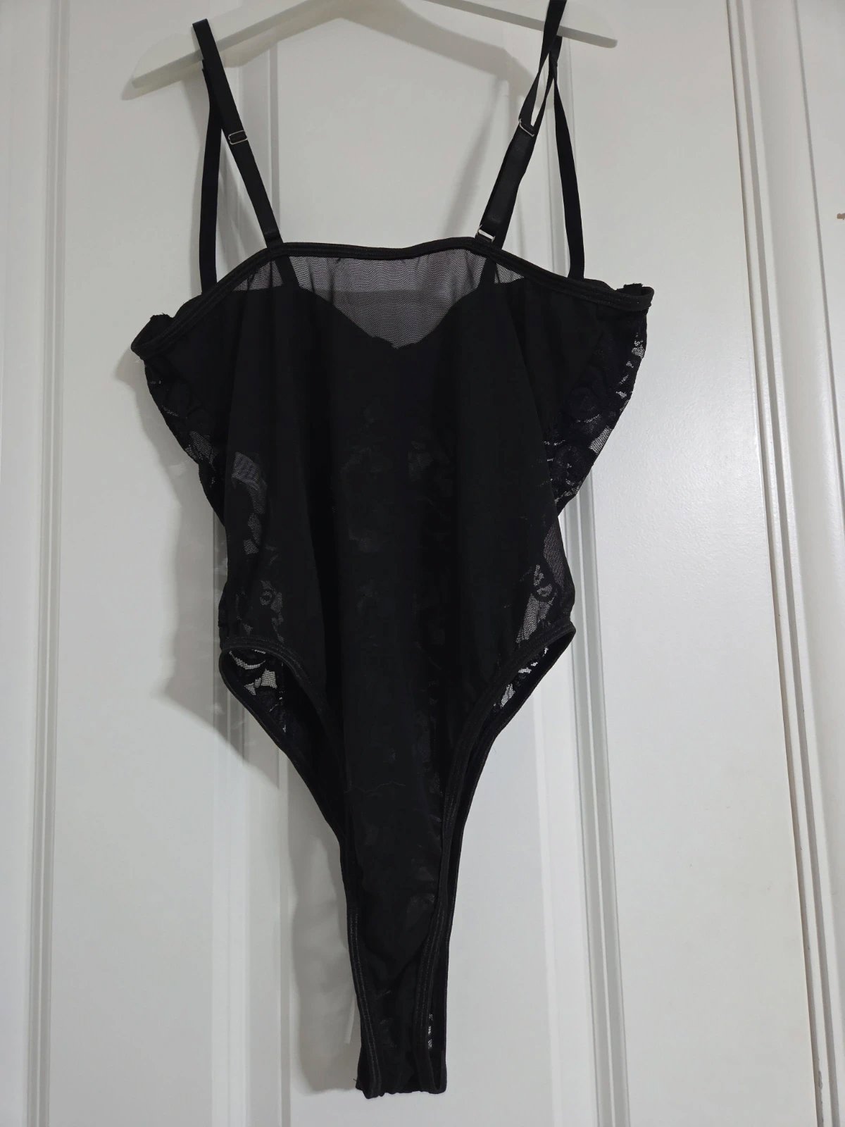 Black Lace Corset Bodysuit Lingerie, Amazon, M, New condition — preloved on SilentSale®