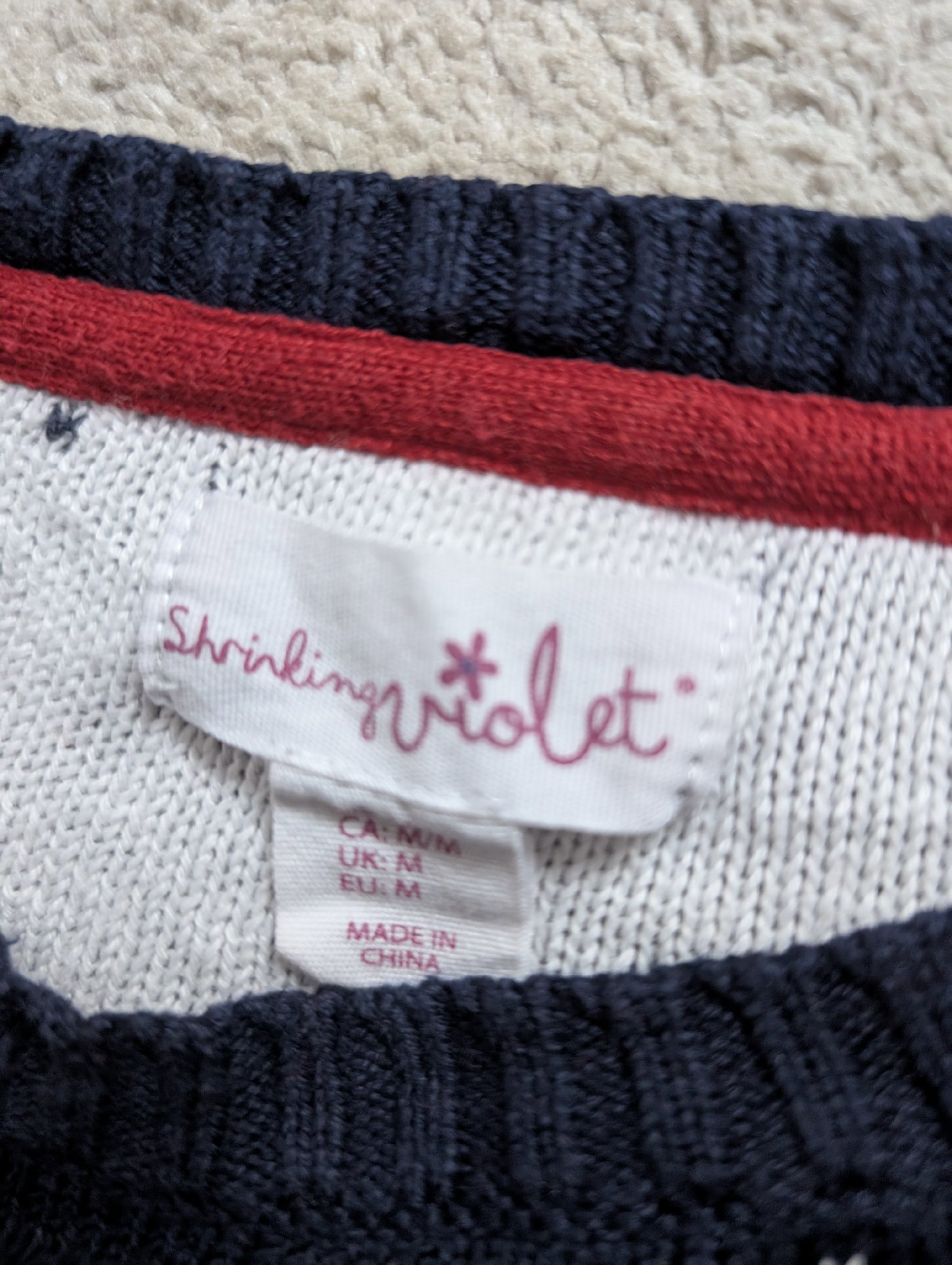 Shrinking Violet Navy Christmas Jumper with Red Truck Print – UK M, Shrinking Violet, M, Excellent condition — preloved on SilentSale®