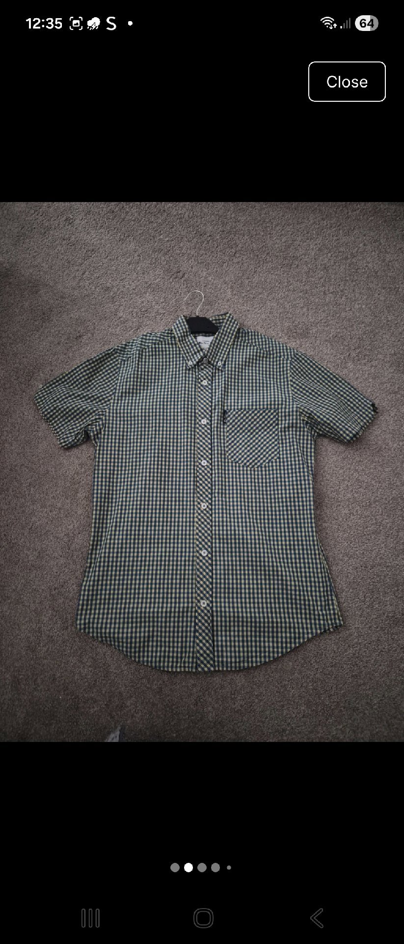 Ben Sherman Green Check Short Sleeve Shirt – Size S, Ben Sherman, S, New condition — preloved on SilentSale®