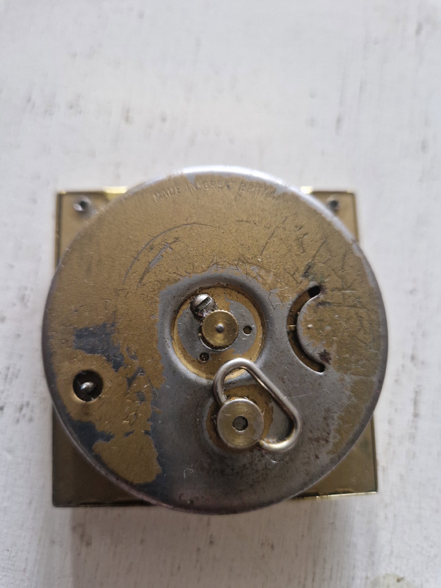 Brass-cased mechanical travel alarm clock by Smiths, smiths, Small, Excellent condition — preloved on SilentSale®