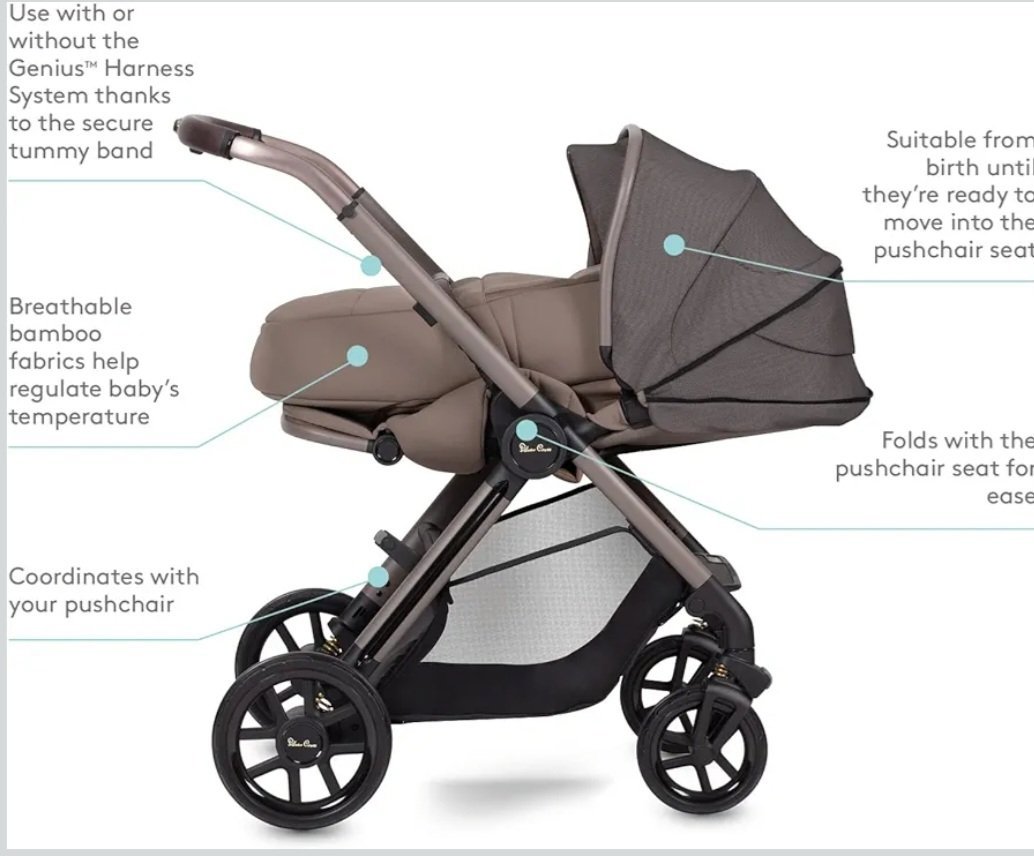 Silver Cross Newborn Pod Footmuff in Taupe, Silver Cross, One Size, Excellent condition — preloved on SilentSale®