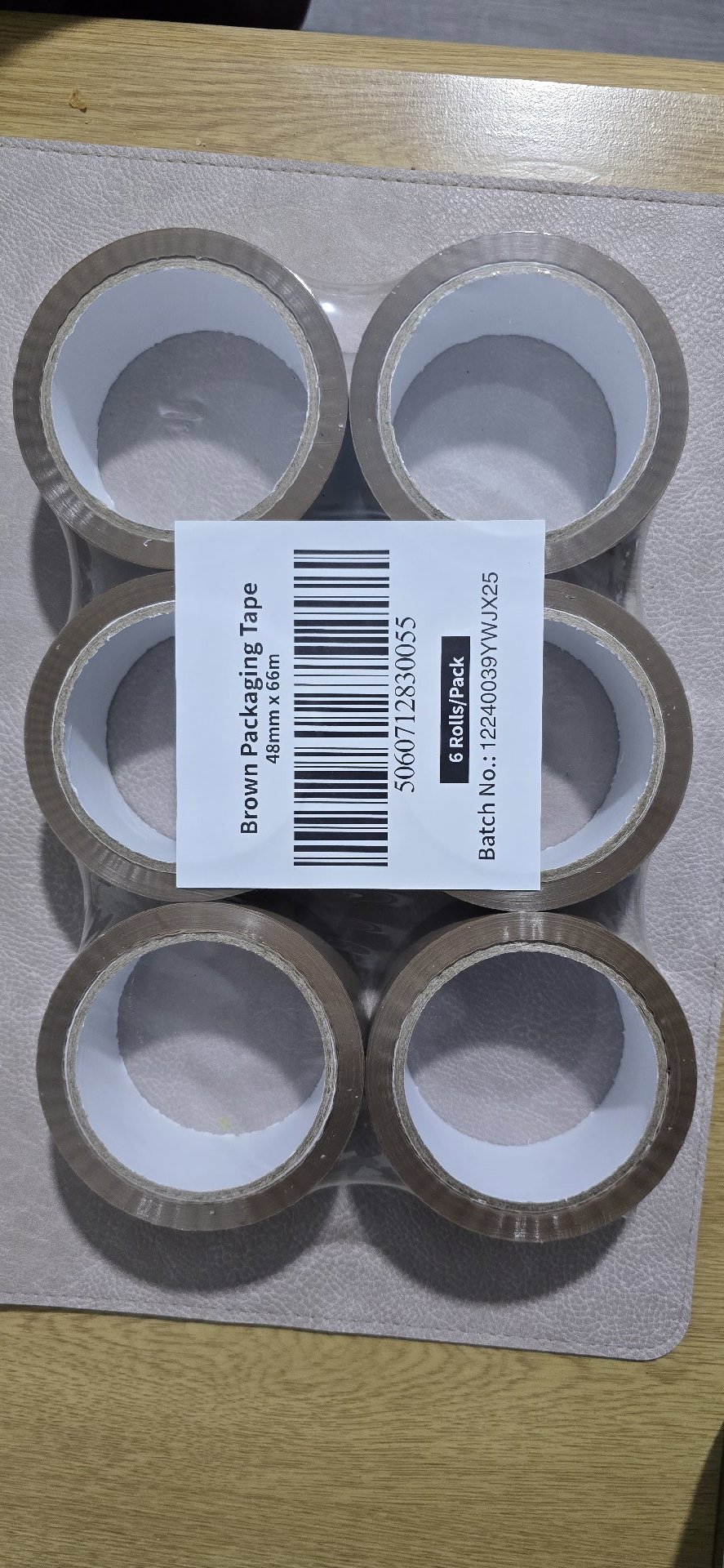 Brown Packaging Tape 48mm x 66m 6 Rolls Pack, Unbranded, Medium, New condition — preloved on SilentSale®