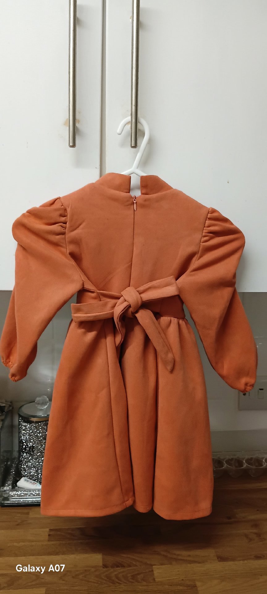 Sweet Girl Orange Girls Dress With Puff Sleeves – Age 2, Sweet Girl, 2 years, Excellent condition — preloved on SilentSale®