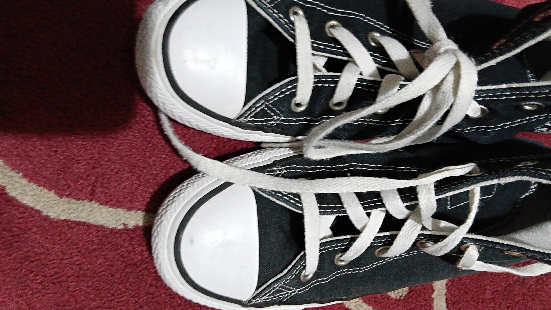 Converse Navy Canvas Chuck Taylor All Star High Top Trainers, Converse, 5, Good condition — preloved on SilentSale®